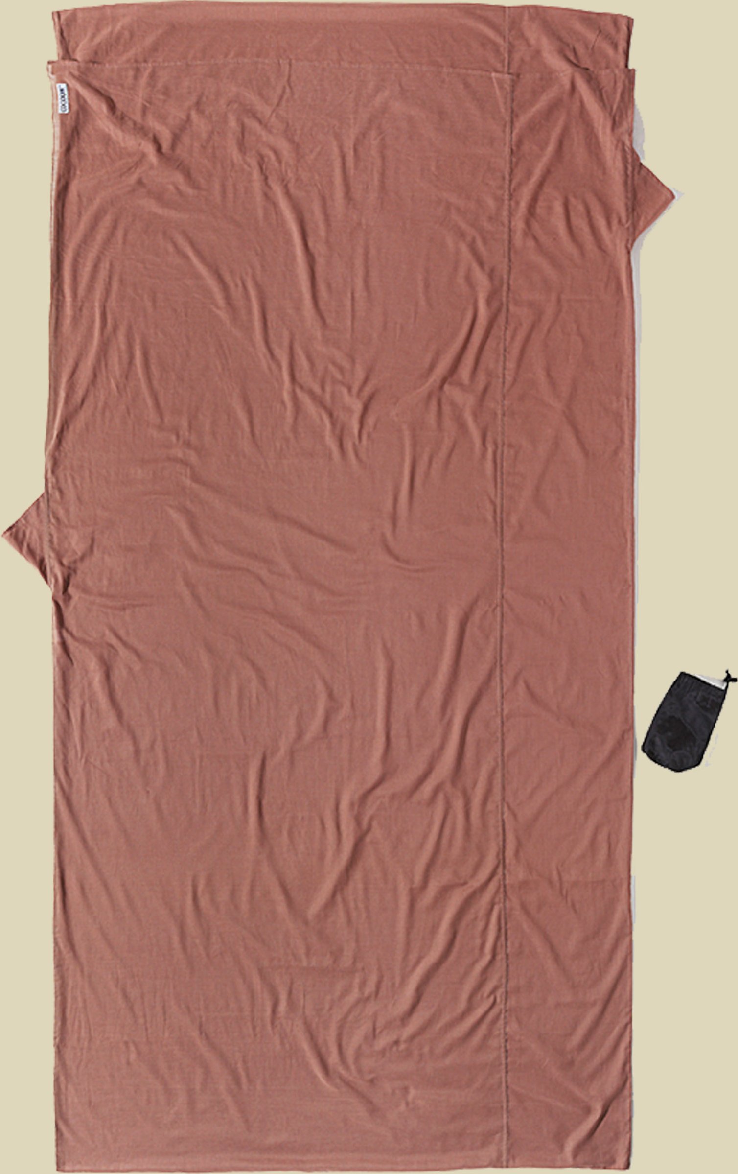 TravelSheet Egyptian Cotton Größe 220 x 90 cm Farbe khaki