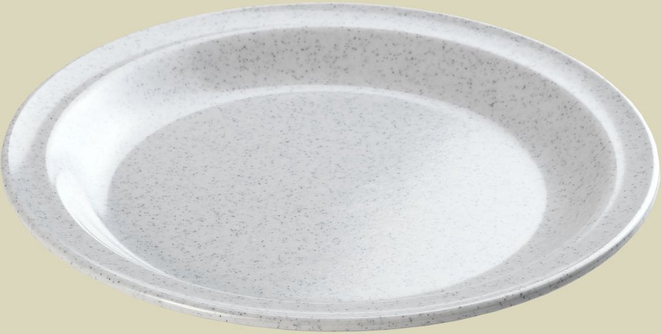 Melamin-Teller flach granit