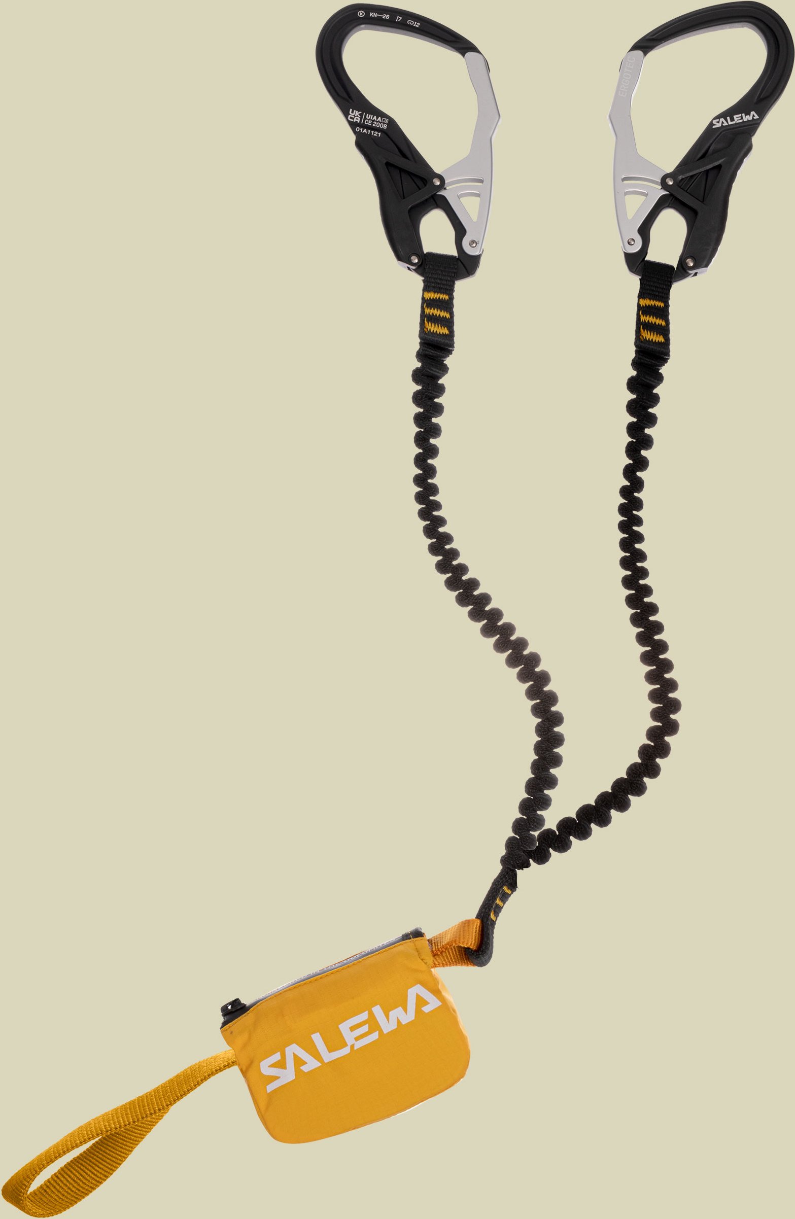 Set Via Ferrata Ergo Core Farbe black/yellow