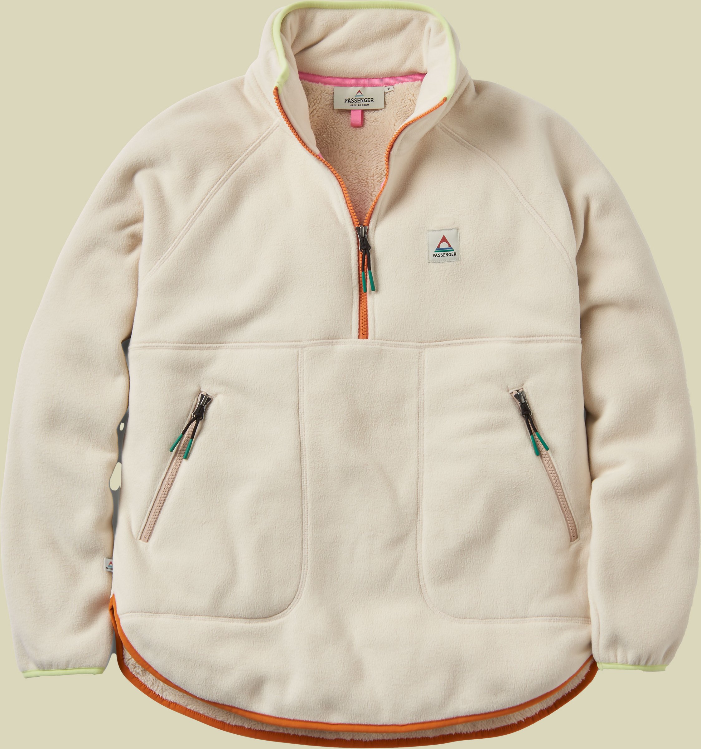 Folksy Recycled Sherpa Fleece Women M beige - oat