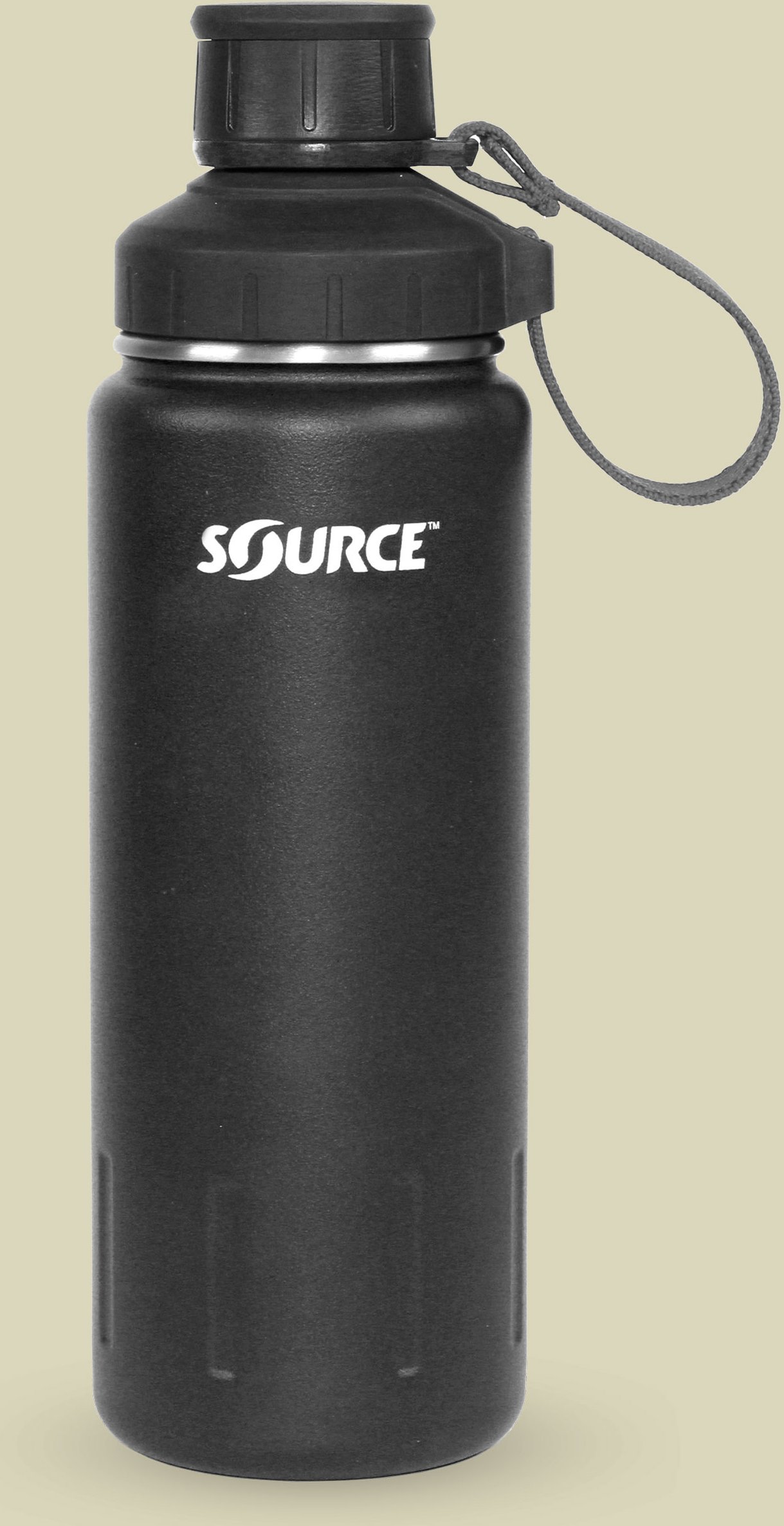 Terrain Stainless Steel Bottle Volumen 0,7 Farbe carbon black