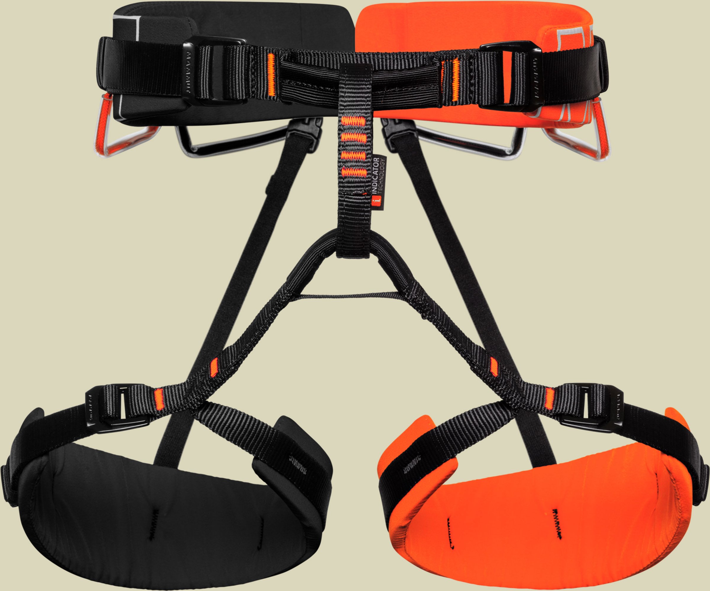 4 Slide Harness Länge XS-M Farbe vibrant orange-black