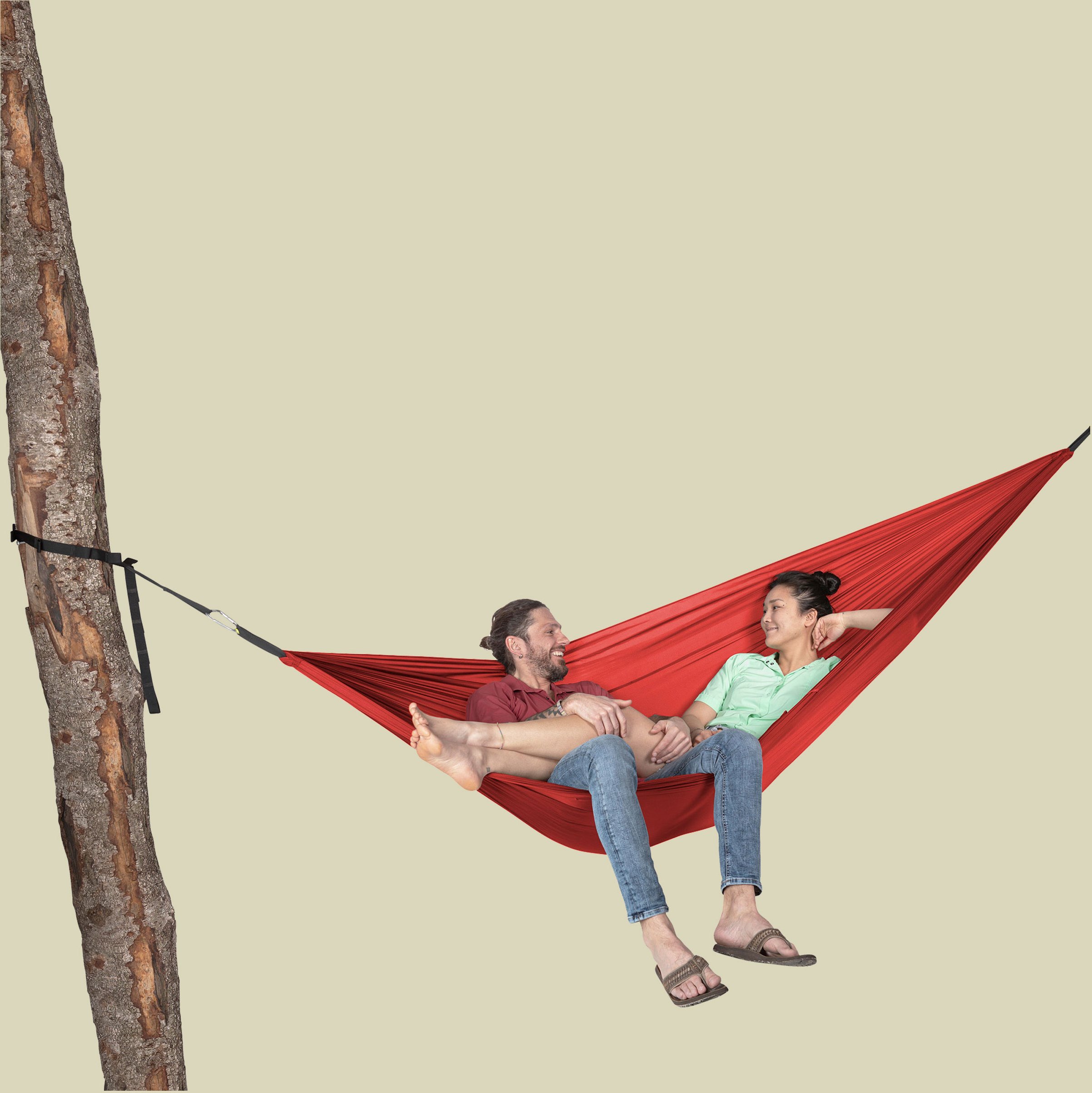 Thumbnail - Hammock Double Größe one size Farbe red