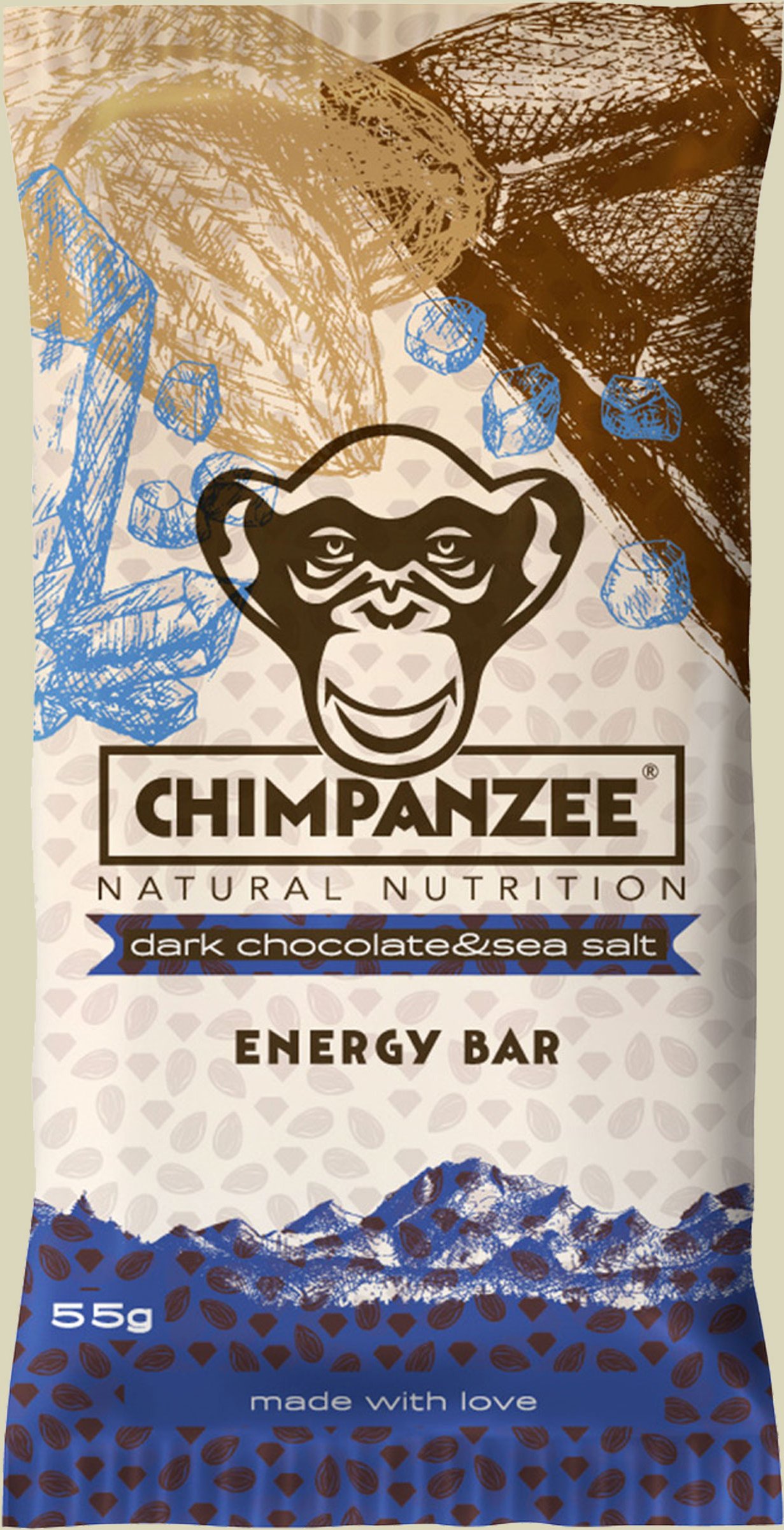 Energy Bar Dark Chocolate & Sea Salt 55g