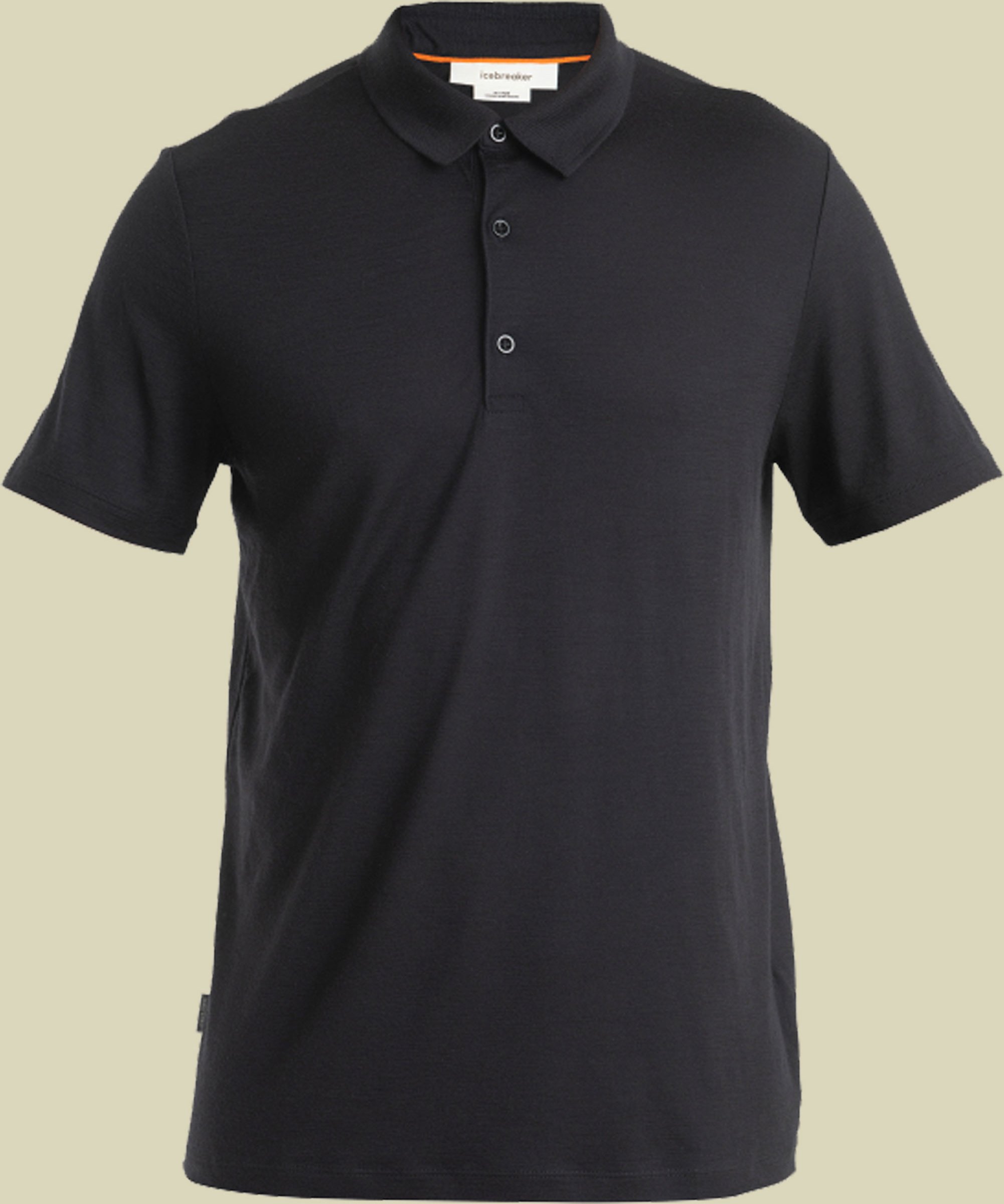 Merino 150 Tech Lite III SS Polo Men L schwarz - black