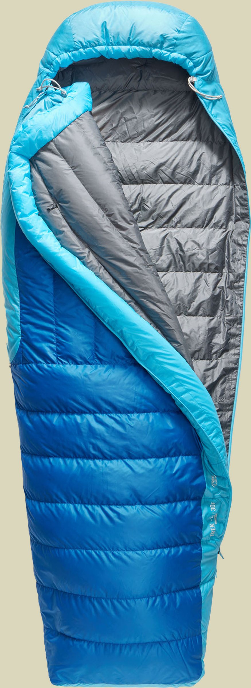 Trek -1C Down Sleeping Bag 185 cm regular snorkel blue