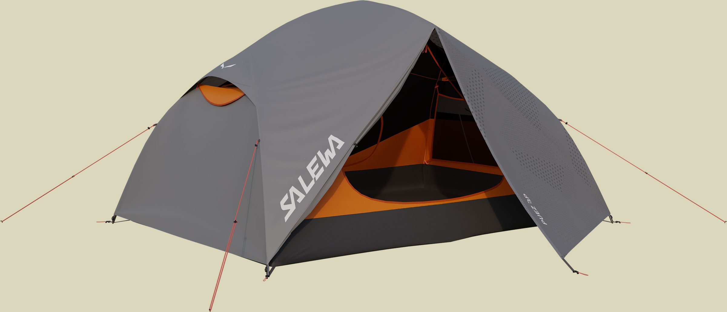 PUEZ 3P Tent 3-Personen Zelt Farbe alloy/burnt orange