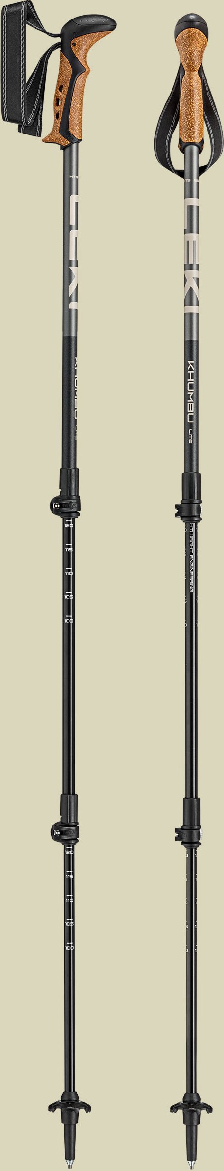Khumbu Lite Länge 100 - 135 cm Farbe black-pale clay light-dark anthracite