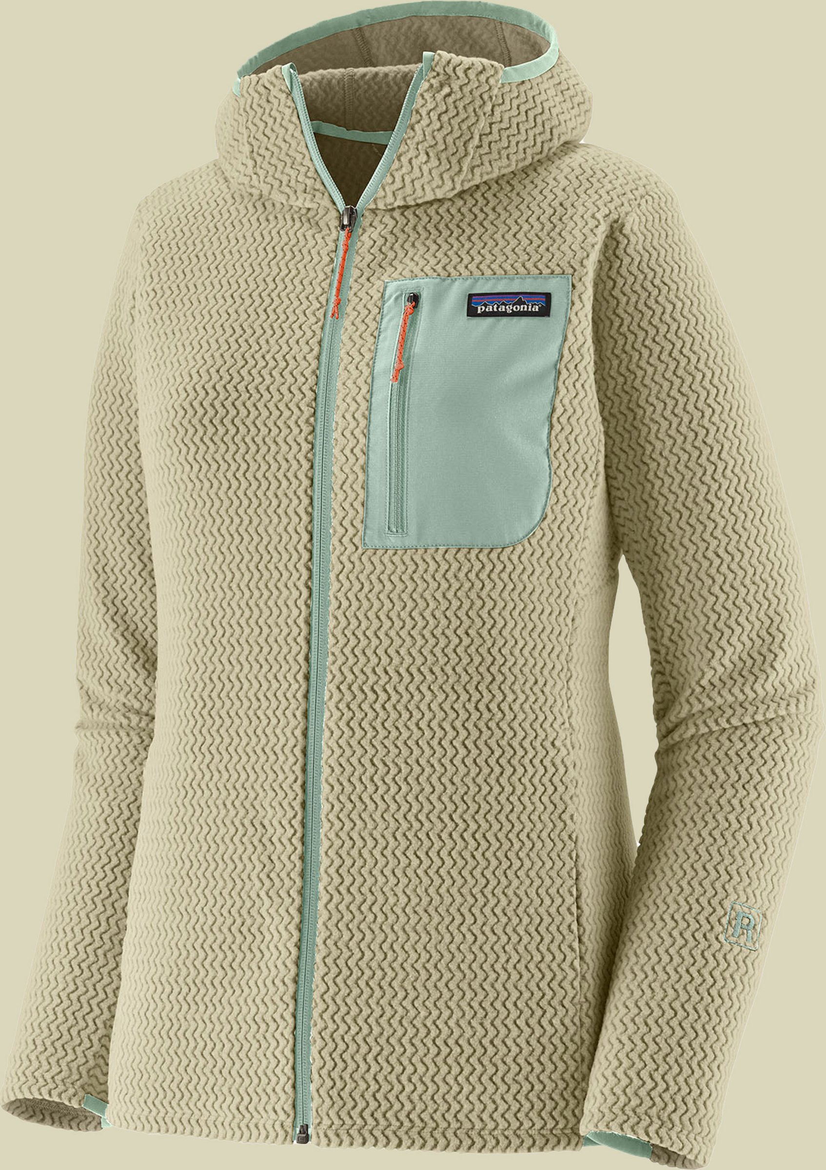 R1 Air Full-Zip Hoody Women grau II M - weathered stone