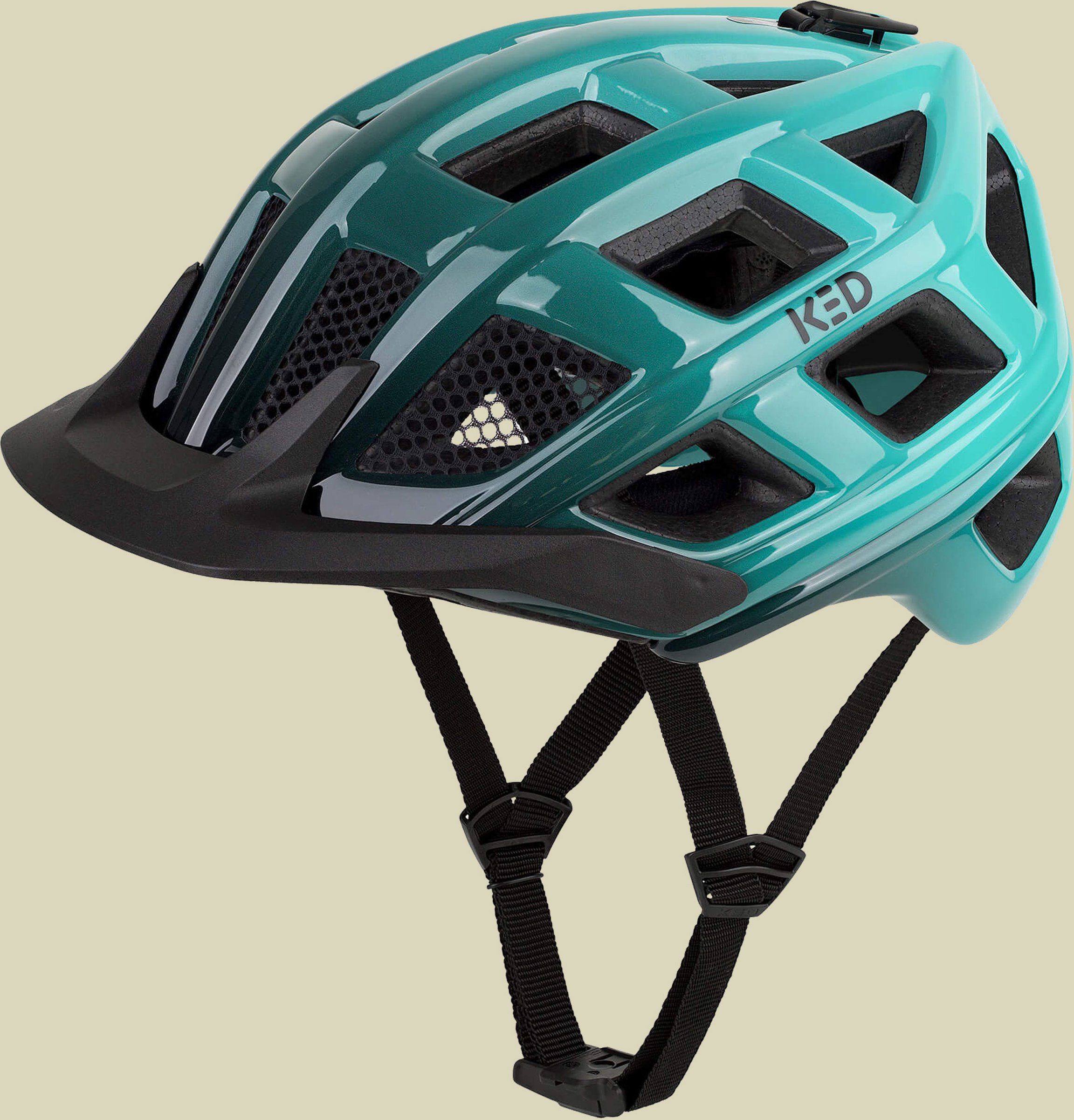 Crom türkis L 57-62 cm - mint black glossy