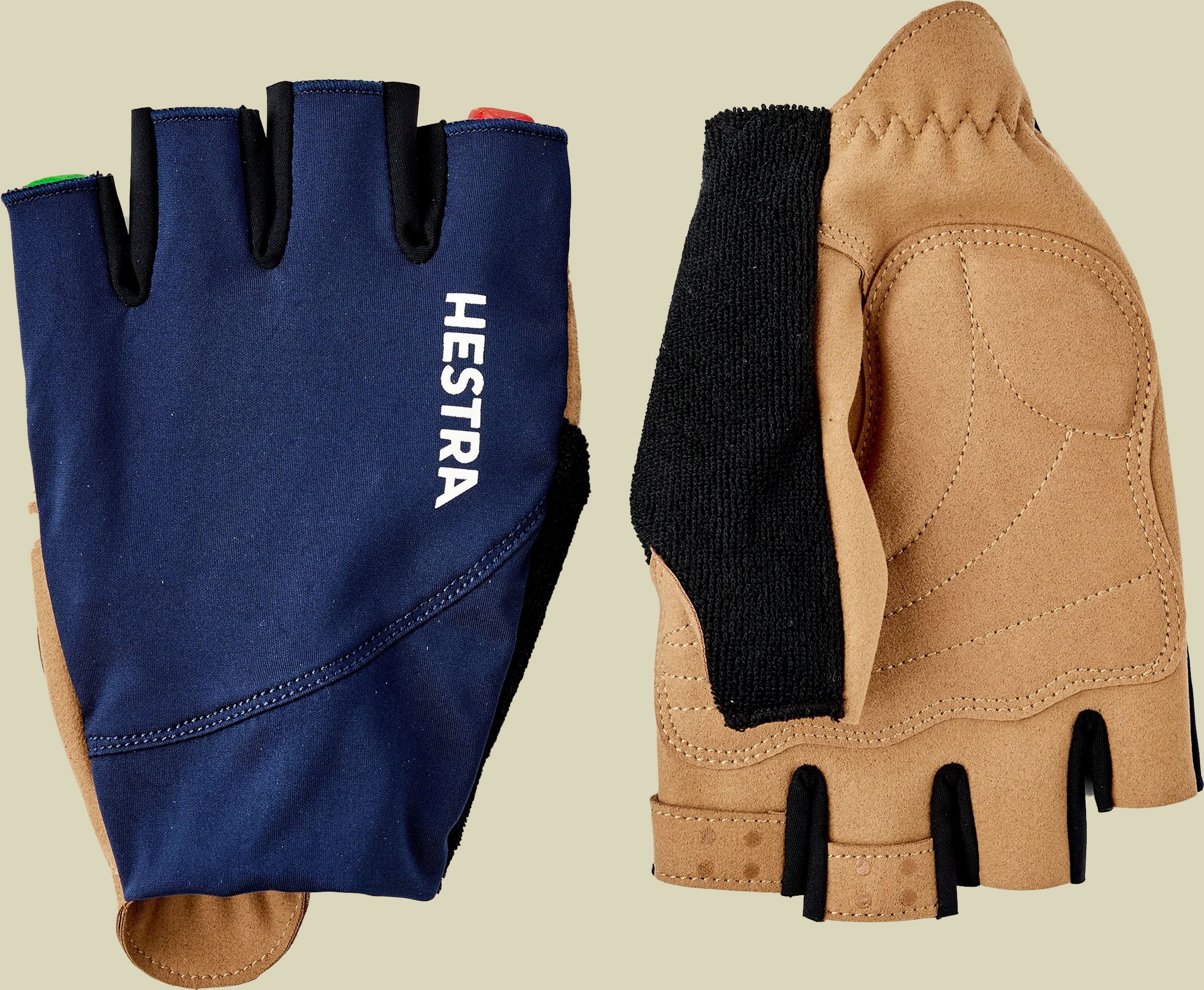 Spiro Short – 5 finger unisex 7 mehrfarbig - Farbe navy/tan