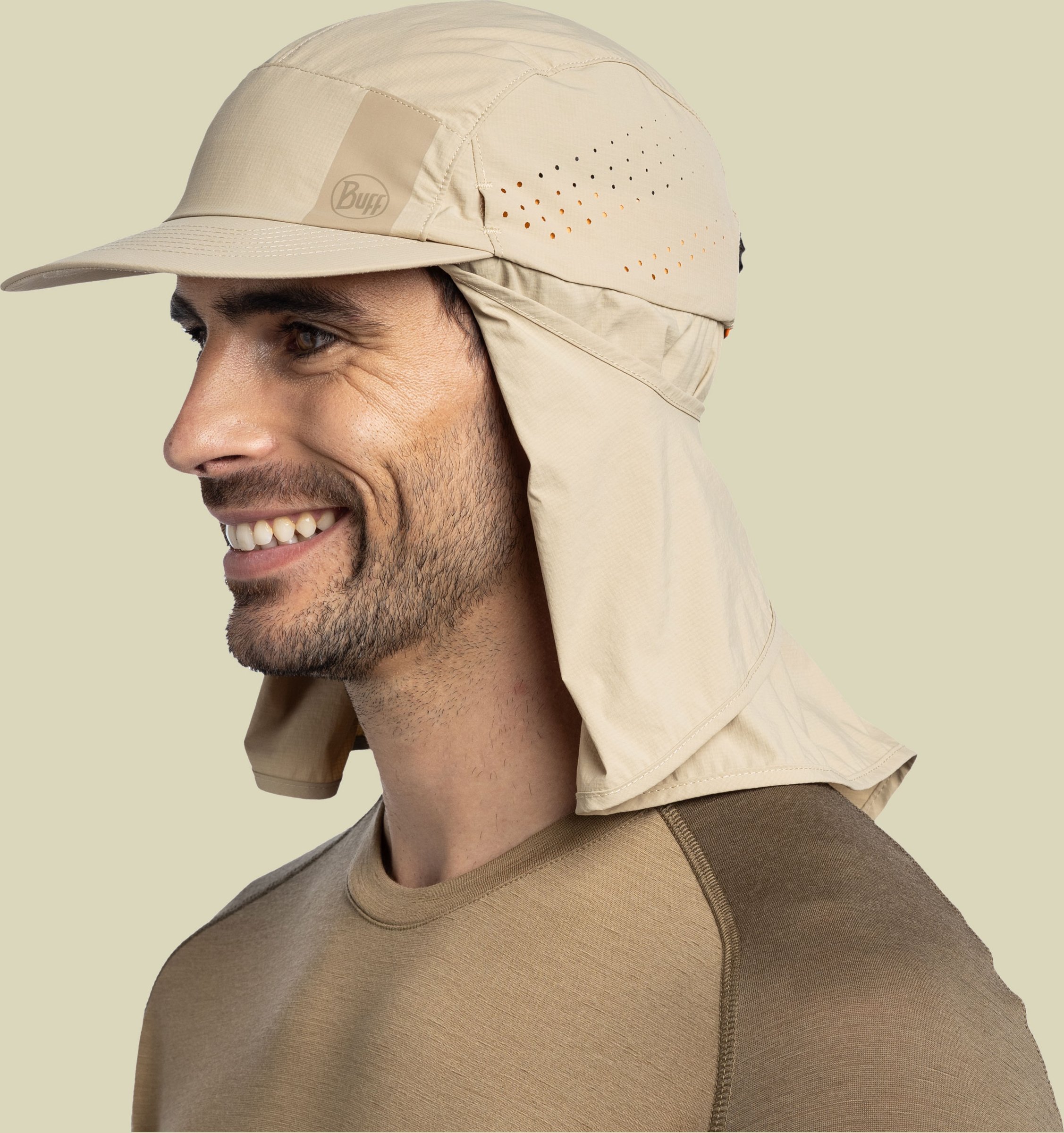 Desert Cap S/M beige - solid birch grey