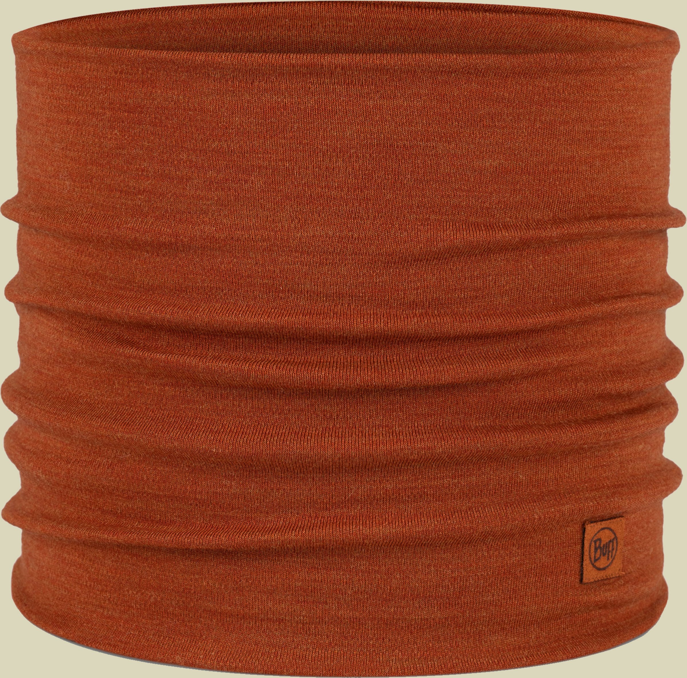 Heavyweight Merino Wool Neckwarmer braun - solid cinnamon