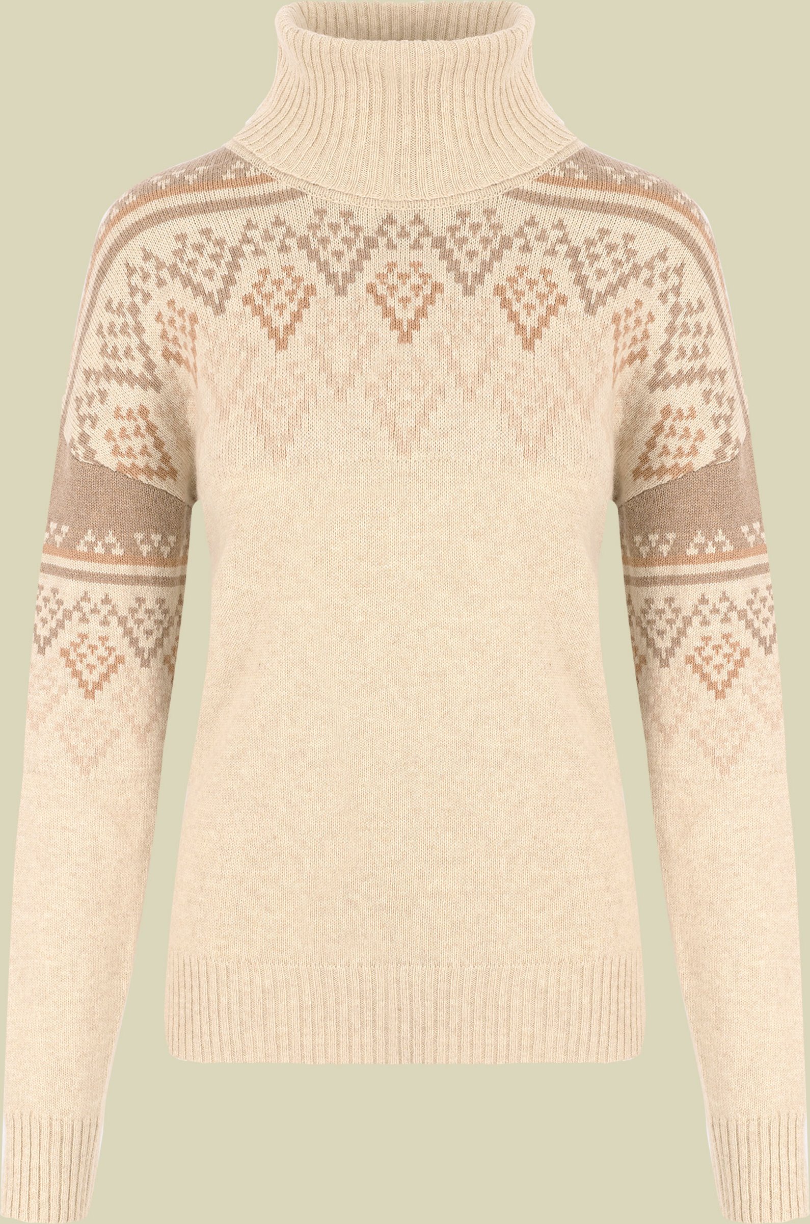 Azha Roll Neck Women L beige - peetho