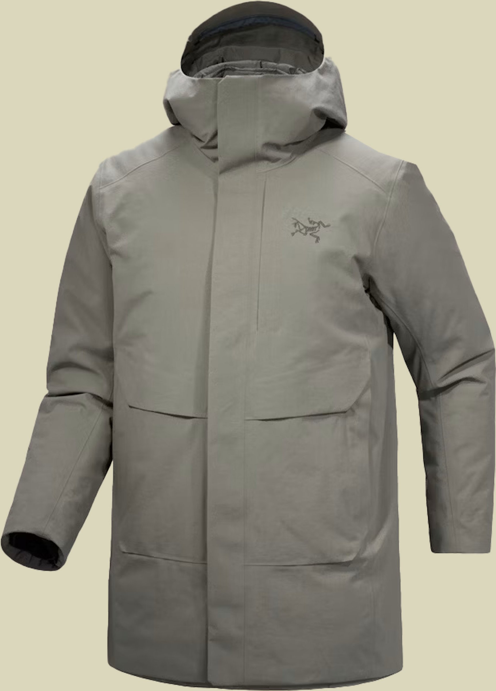 Therme Down Parka Men beige S - forage