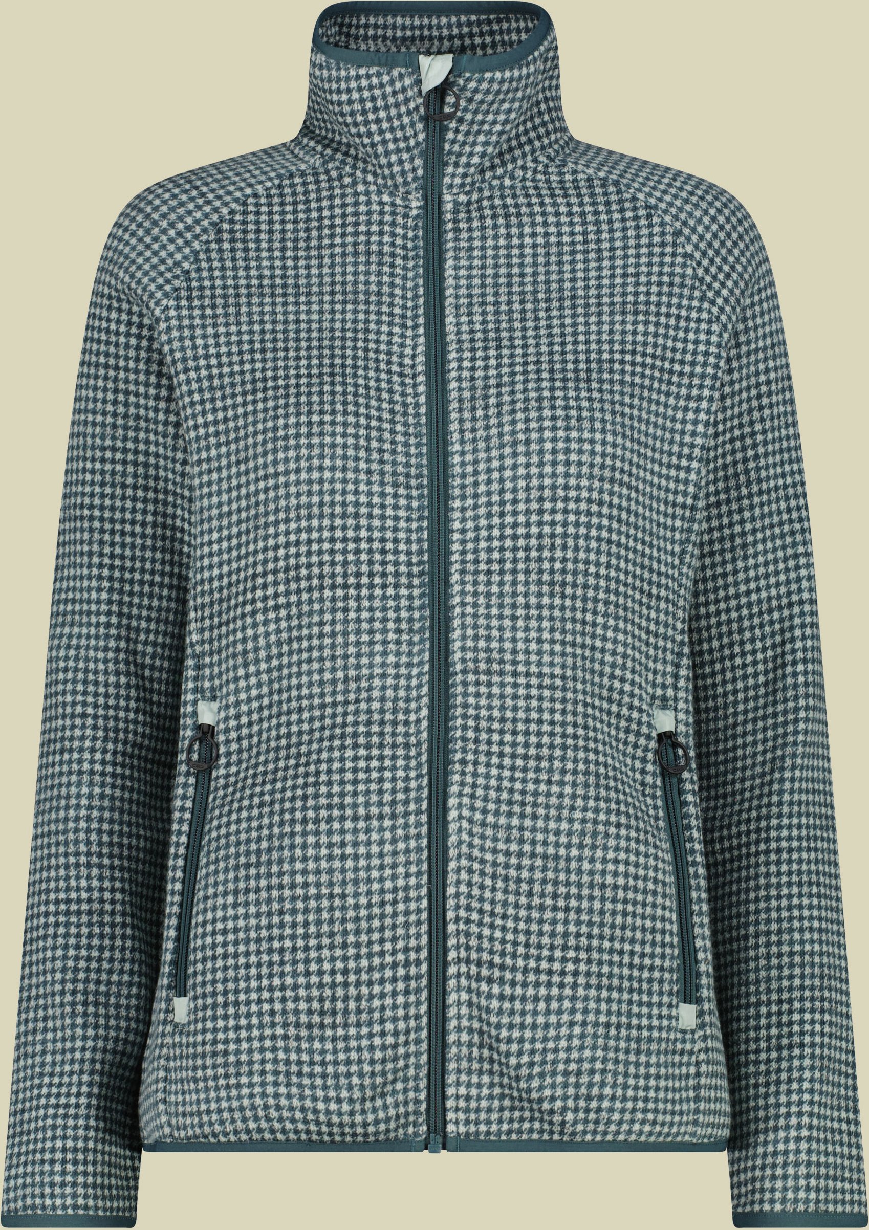 Woman Jacket Printed Knitted 42 grün - Farbe jade trek green