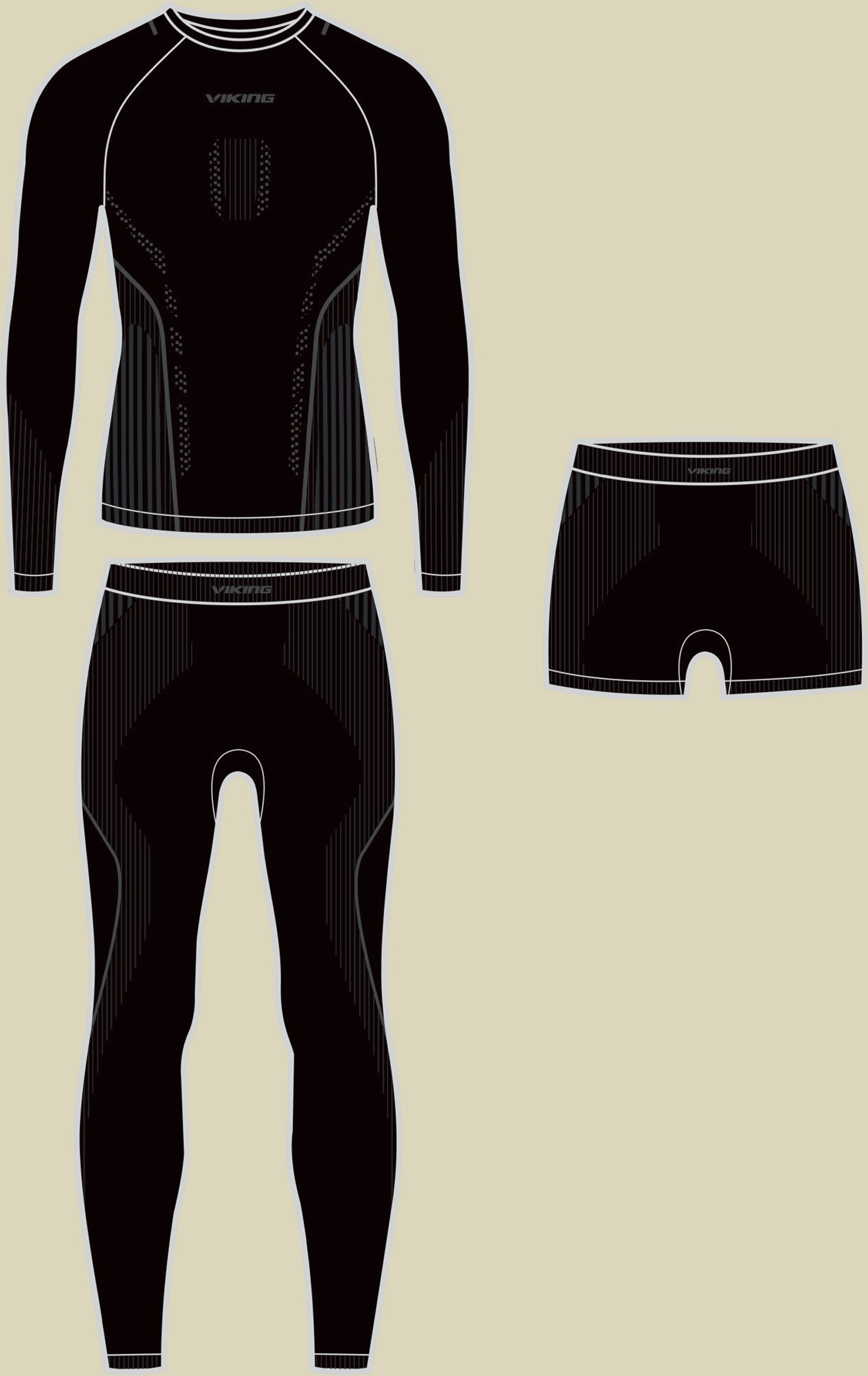 Base Layer Eiger2.0 Set Man L schwarz - Farbe black/grey