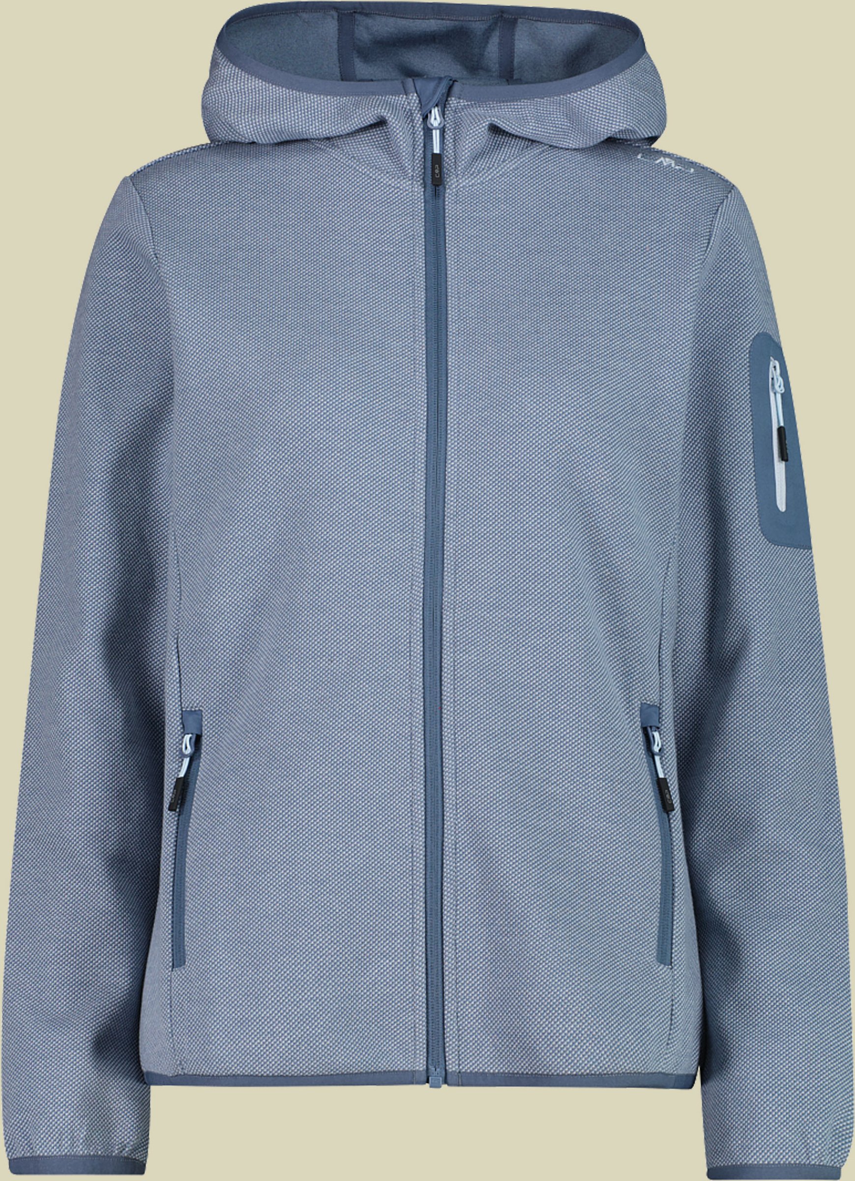 Woman Jacket Fix Hood 34H6376 38 blau - Farbe space-sky blue