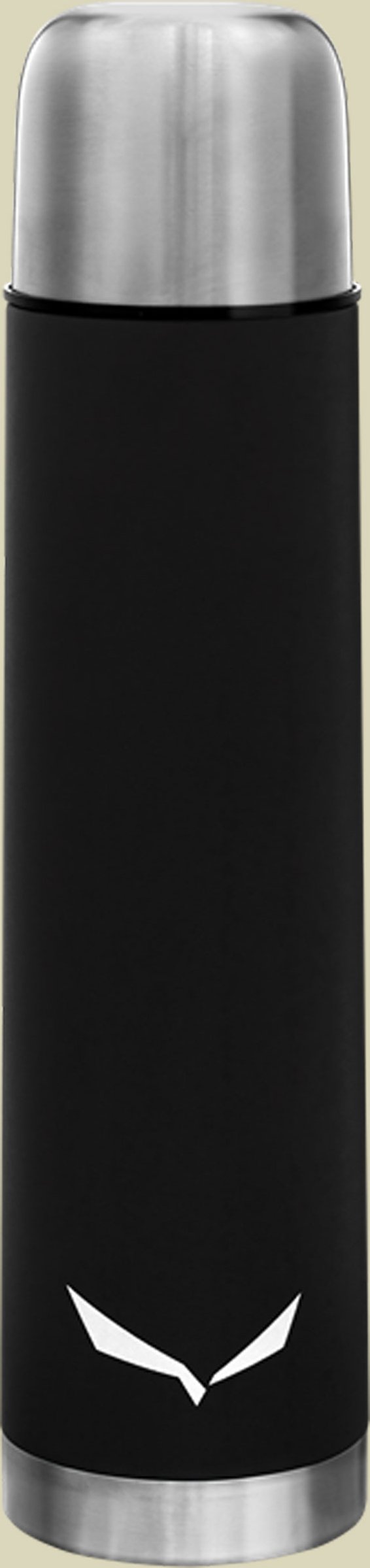 Rienza Edelstahl Thermo Flasche 1,0 L 1 Liter schwarz - black