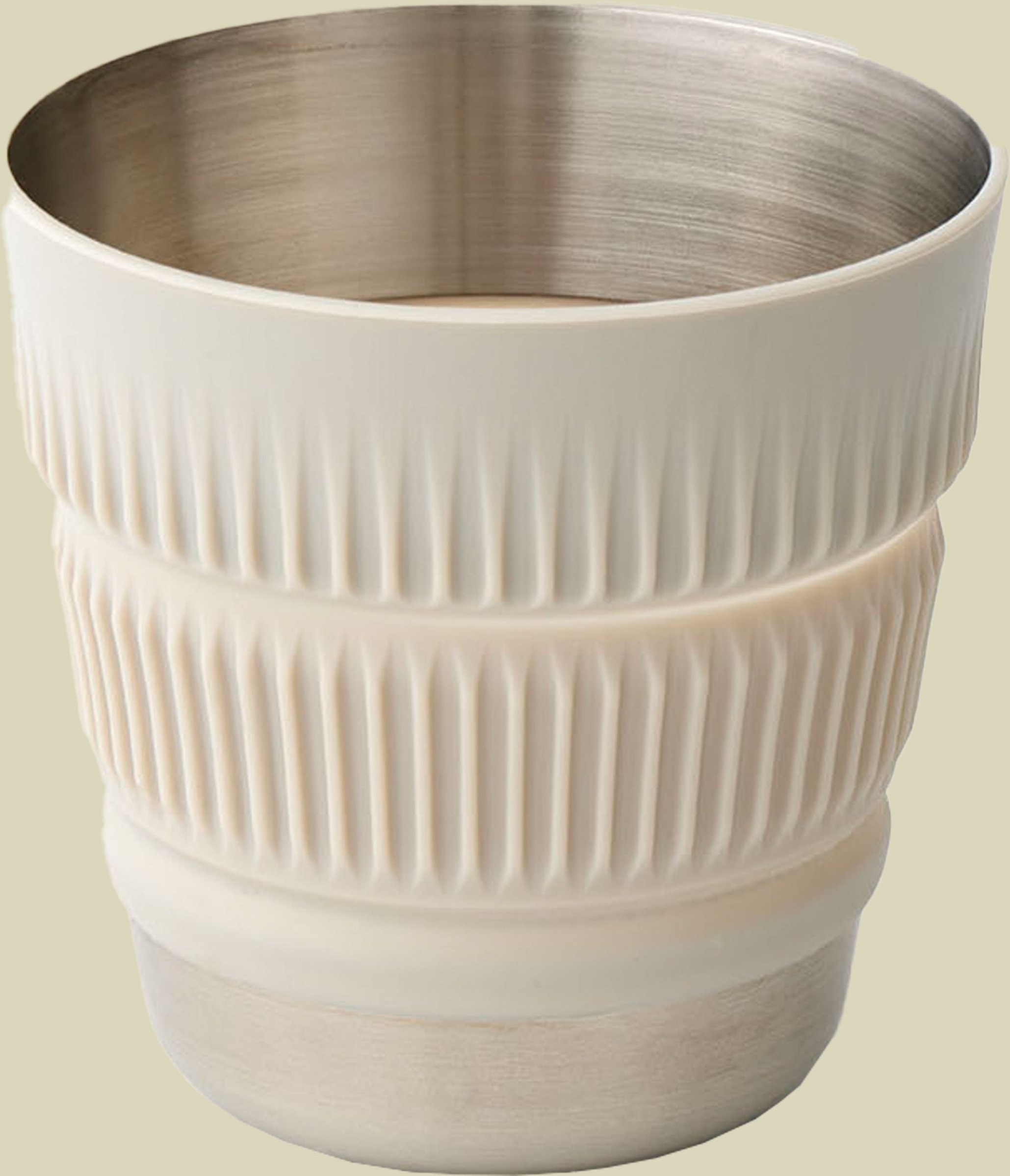 Detour Stainless Steel Collapsible Mug 475ml grau - moonstruck grey