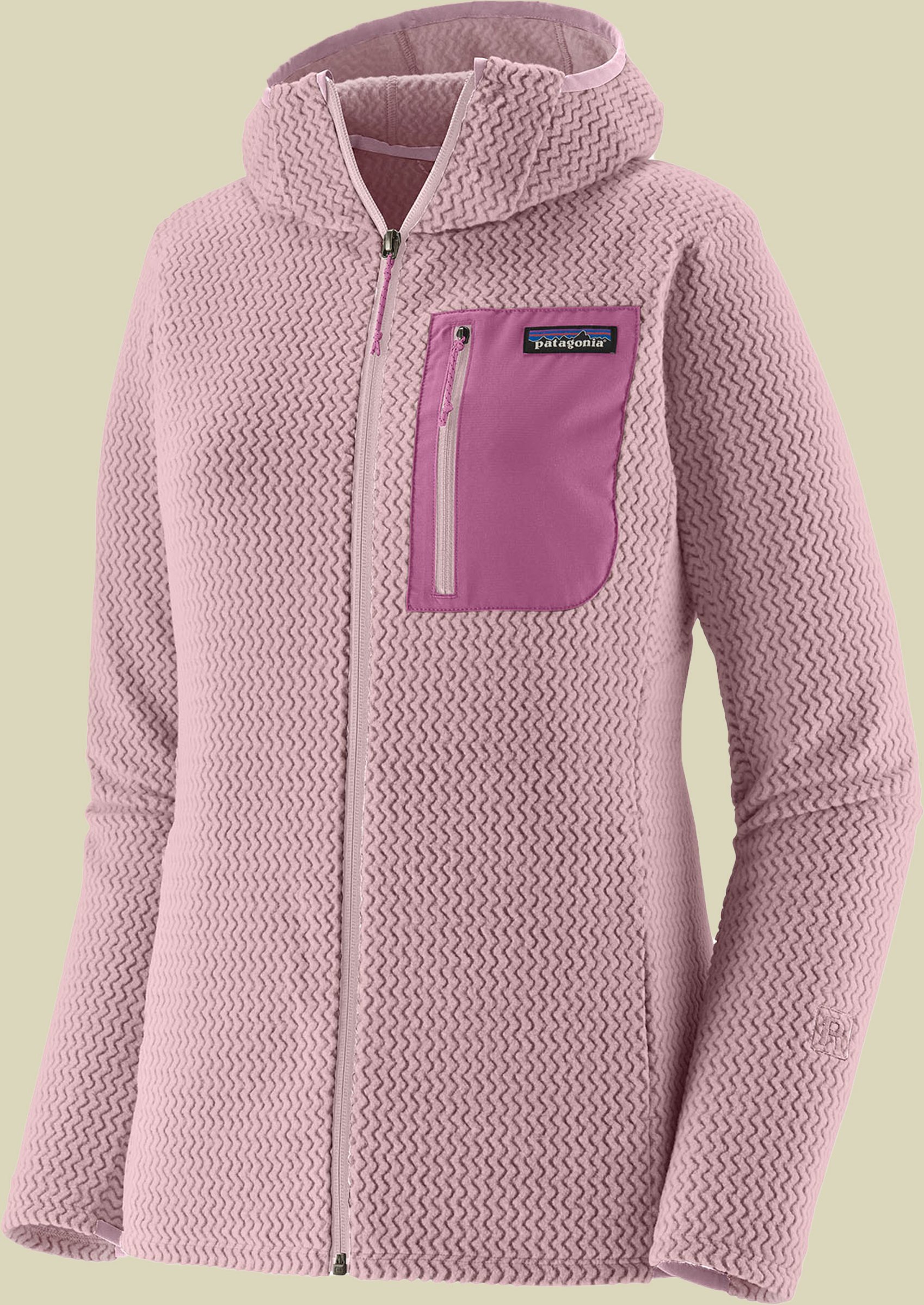 R1 Air Full-Zip Hoody Women lila II L - quiet violet