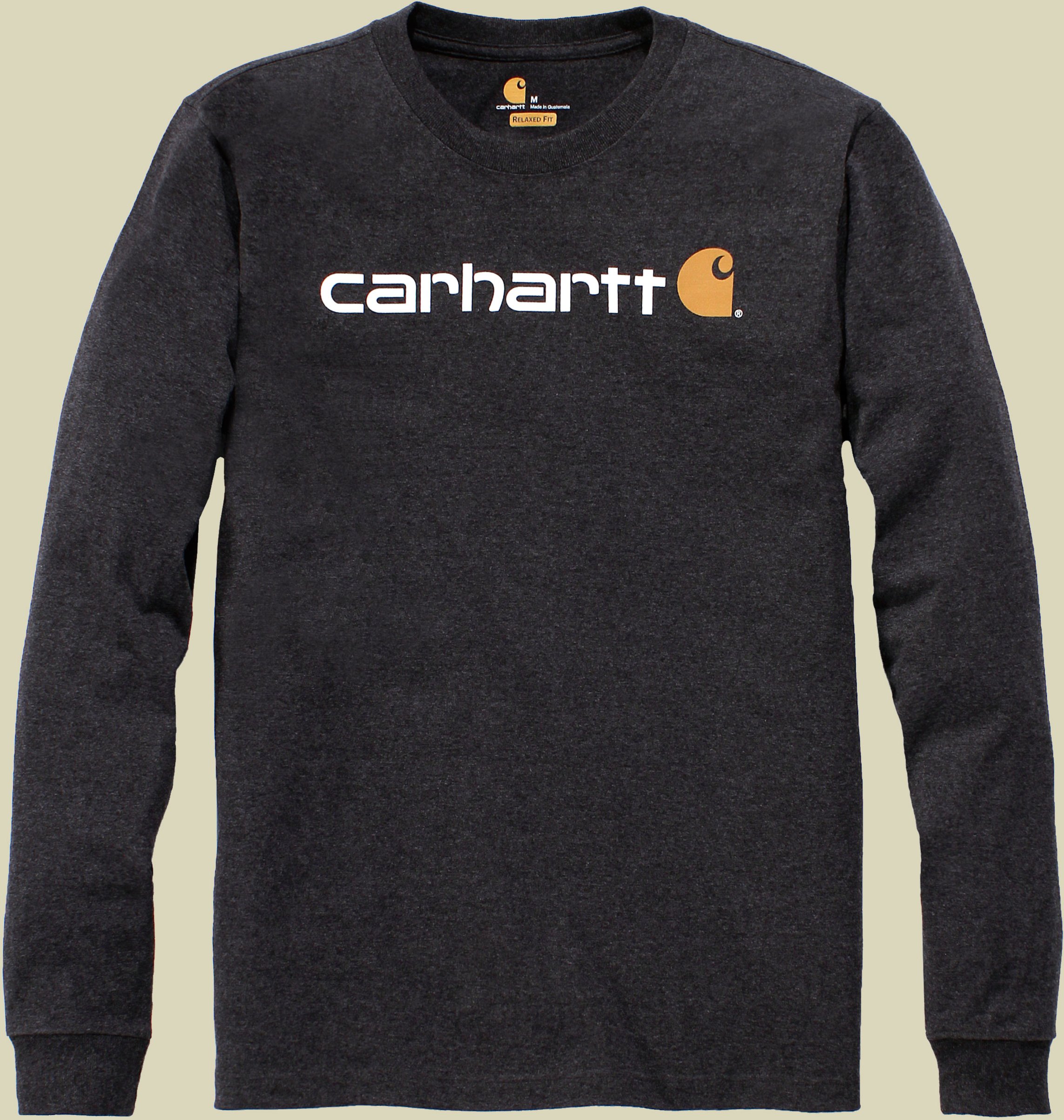 Core Logo T-Shirt L/S Men S grau - carbon heather
