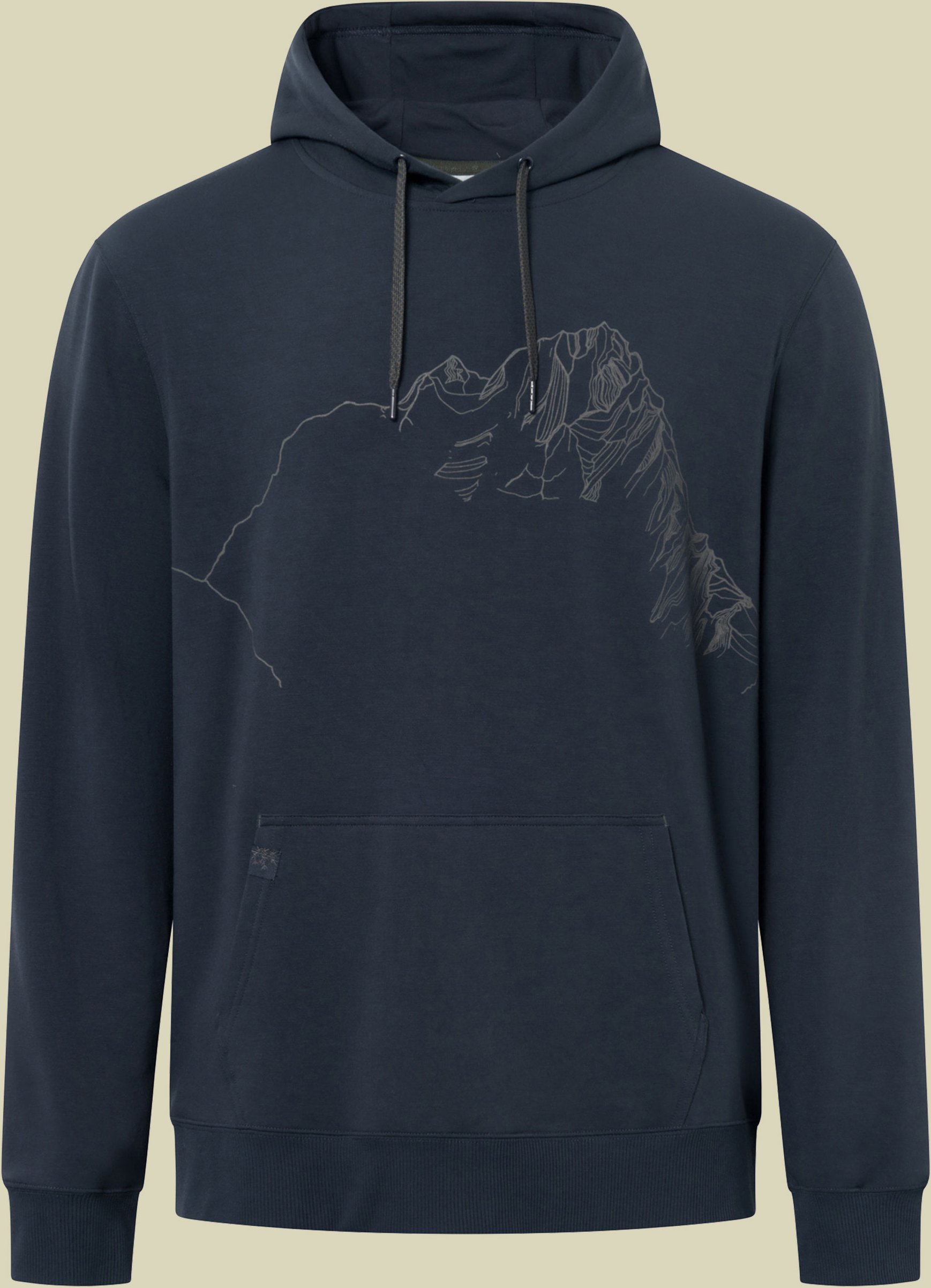 Midlayer Panaka Hoodie Bamboo Man XXL blau - Farbe navy