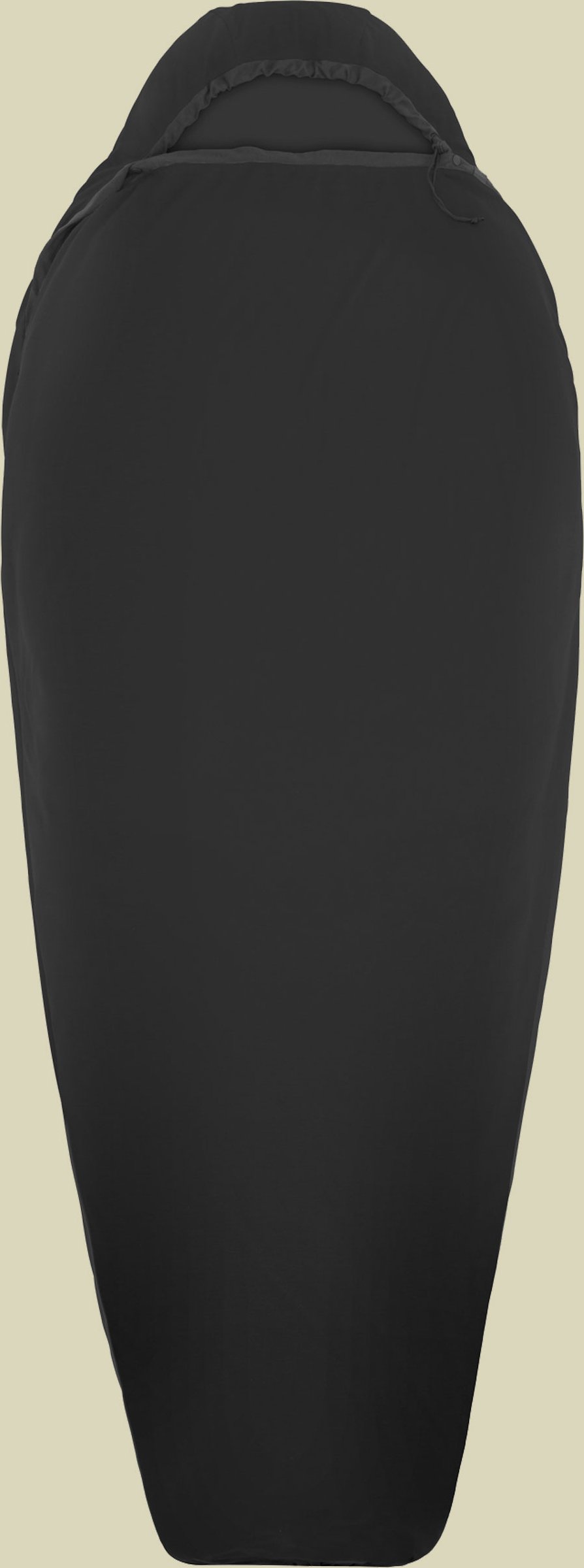 Reactor Sleeping Bag Liner - Mummy Standard schwarz - beluga black
