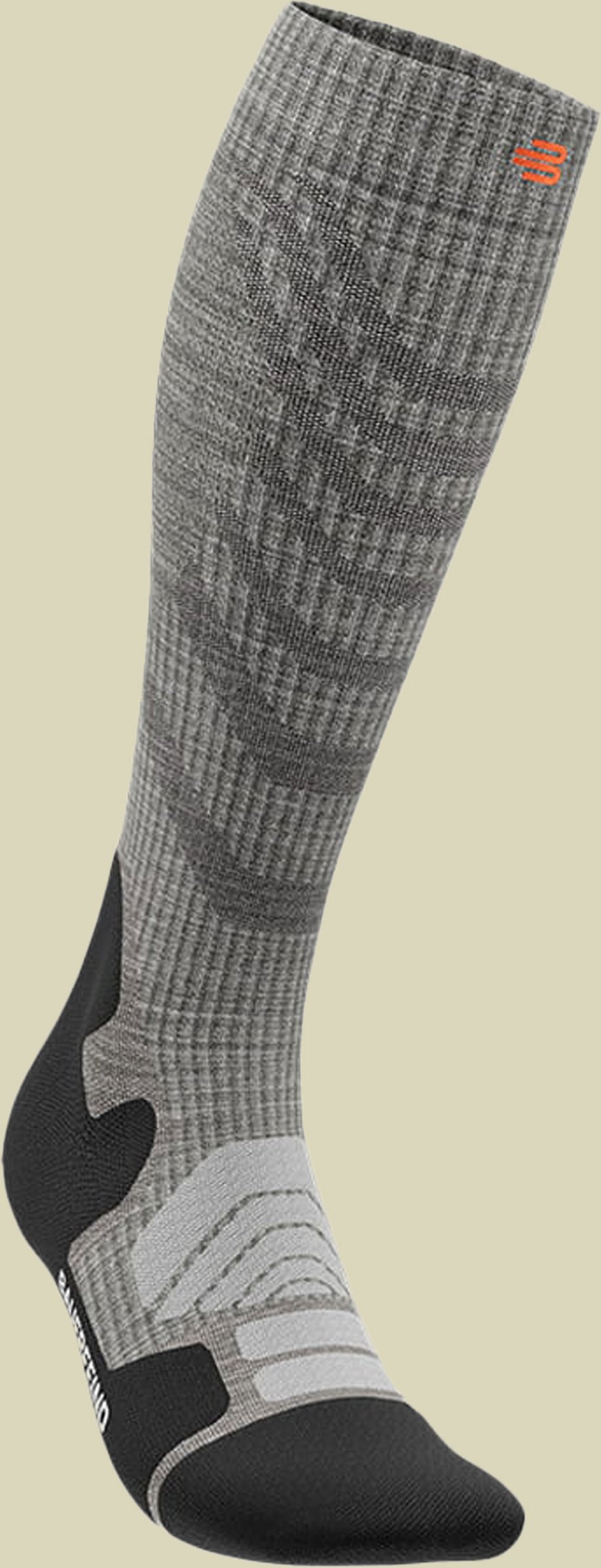 Outdoor Merino Compression Socks Women 39-42 M grau - stone grey