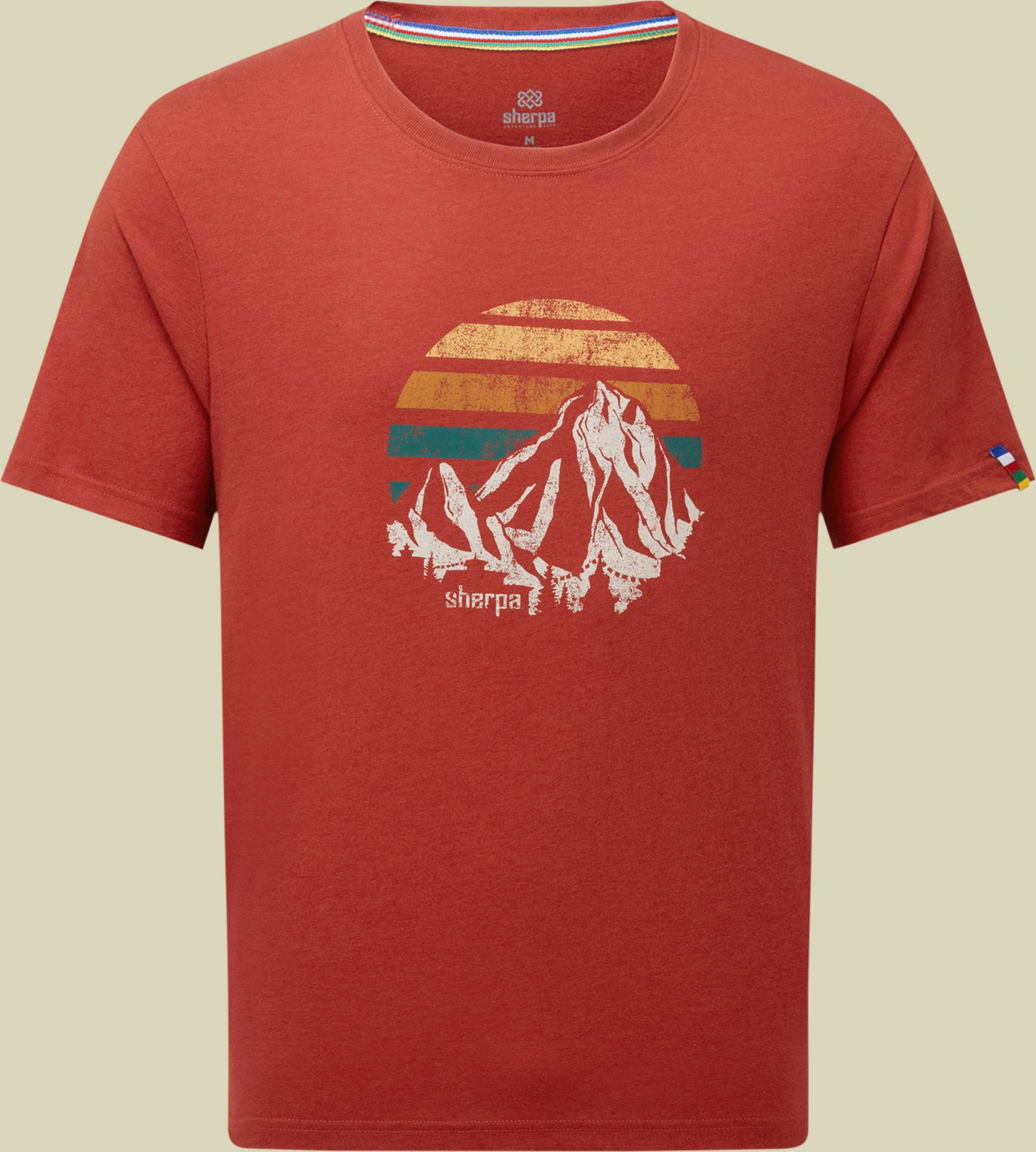 Bali Retro Sunset Tee XL rot - Farbe rust