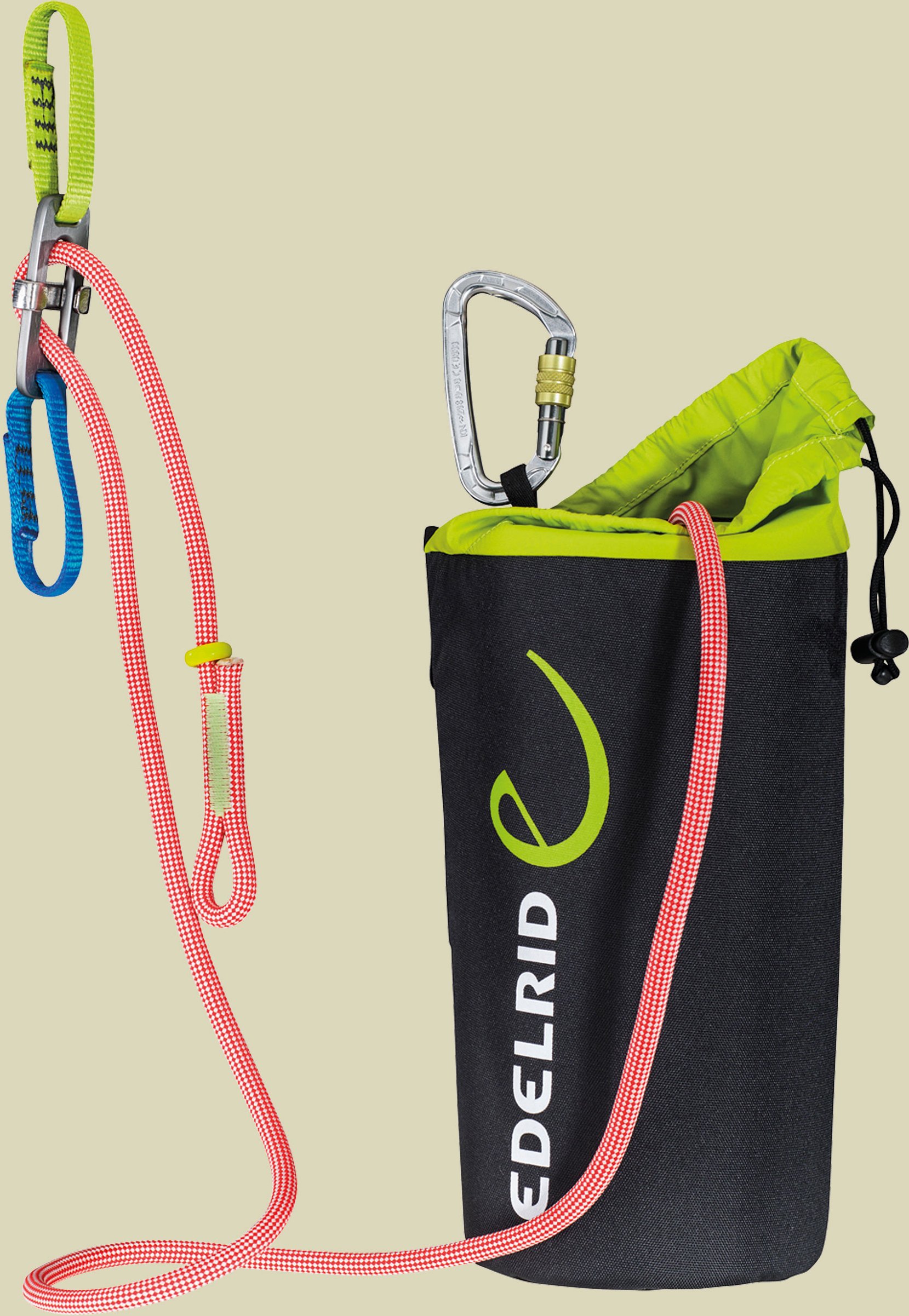 Via Ferrata Belay Kit II 15m Set: Sicherungsplatte und Sicherungsseil