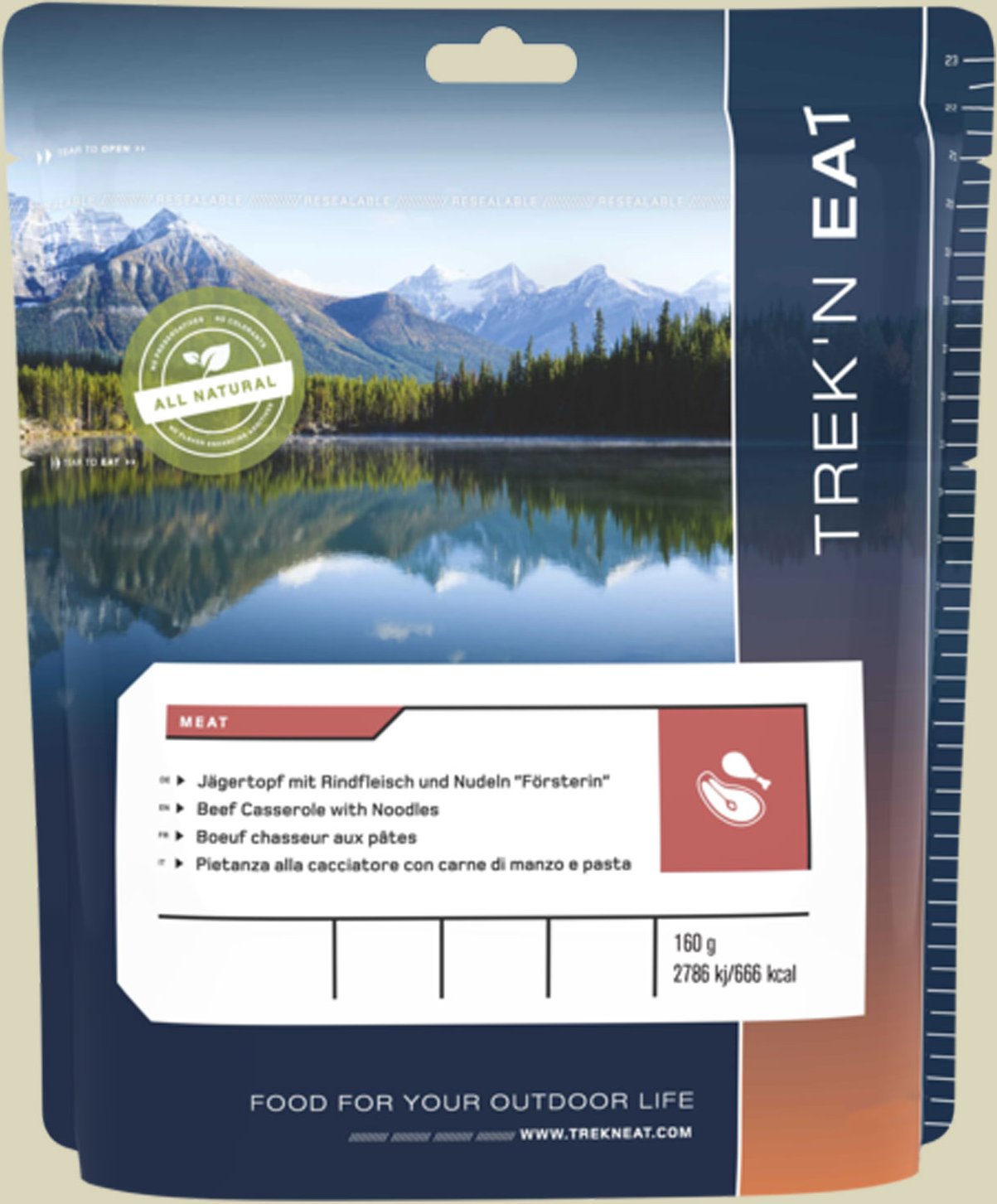 Jägertopf mit Rindfleisch und Nudeln 200g