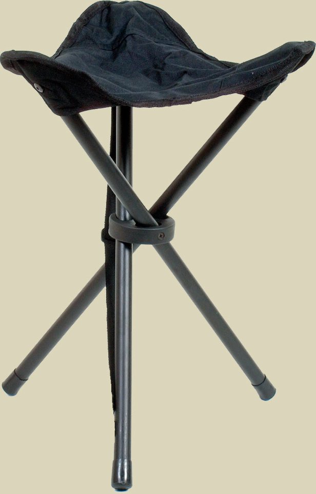 Travelchair Dreibeinhocker Stahl