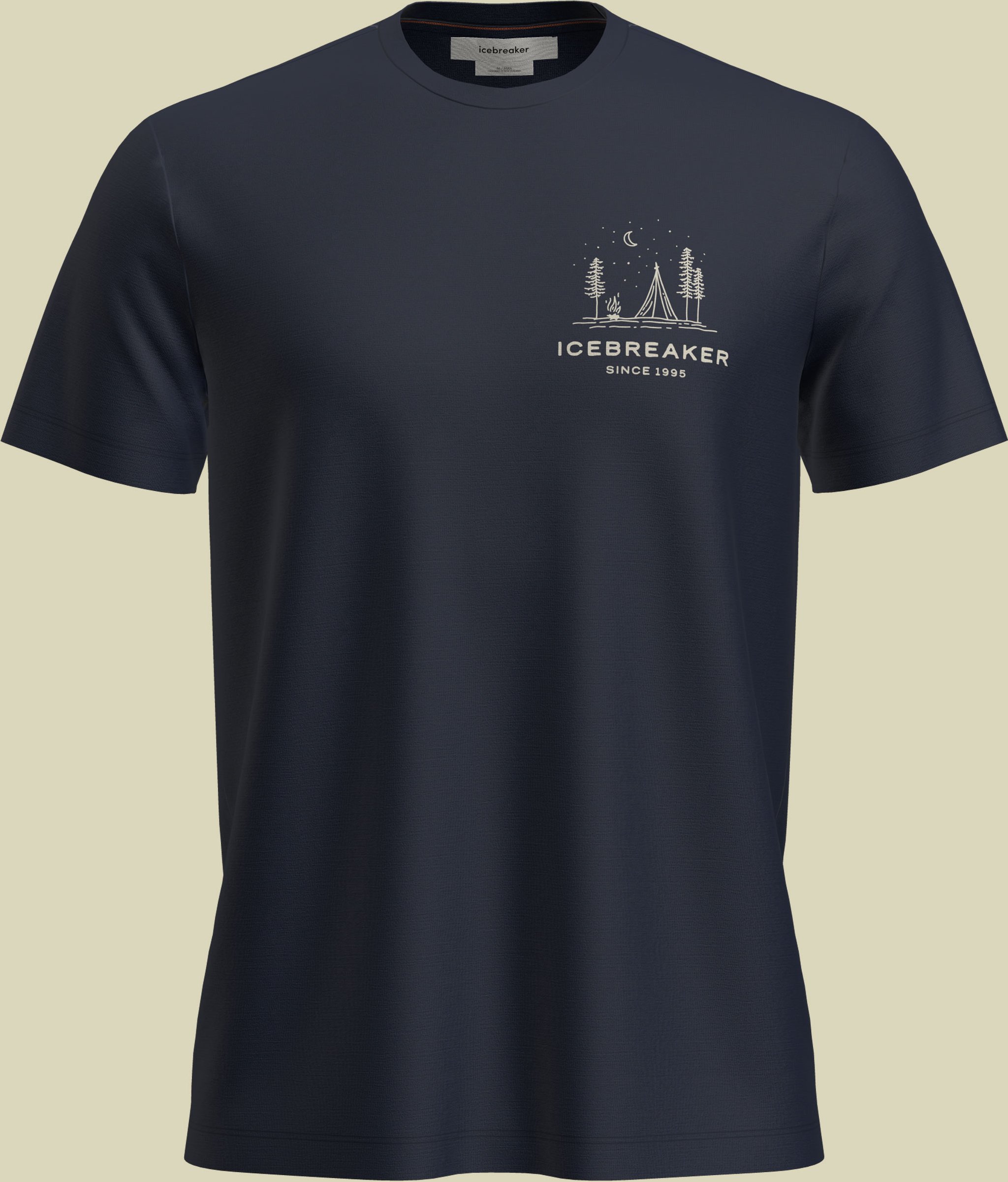 Merino 150 Tech Lite SS Tee Peaceful Pass S blau - midnight navy