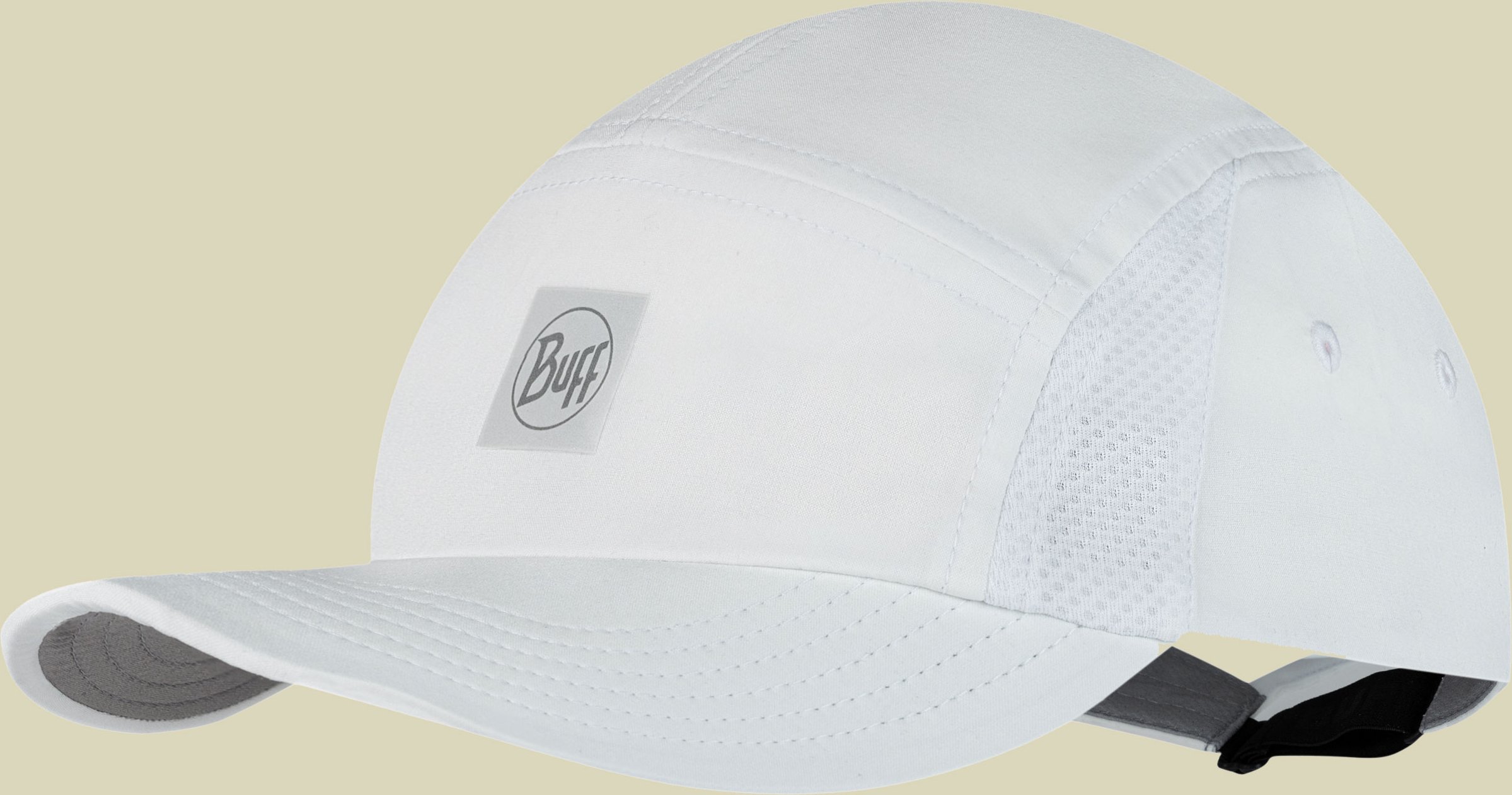 5 Panel Go Cap solid white S-M