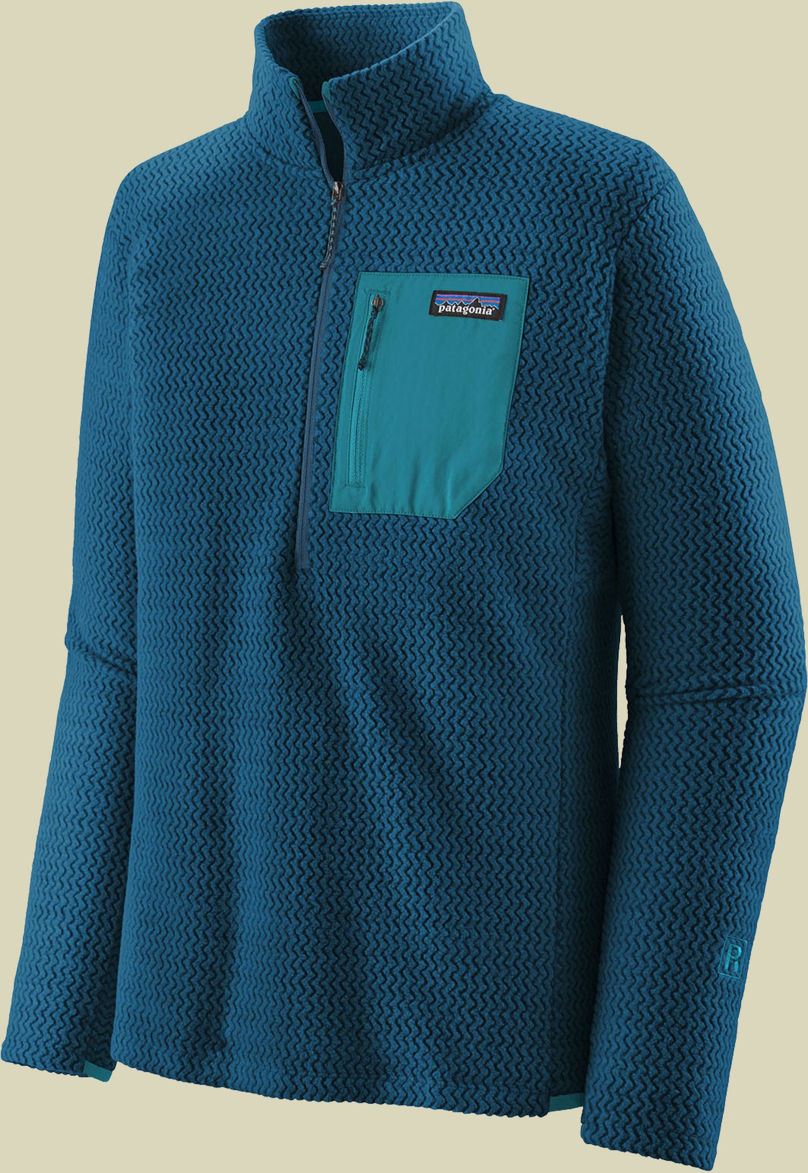 R1 Air Zip Neck Men Größe S Farbe lagom blue