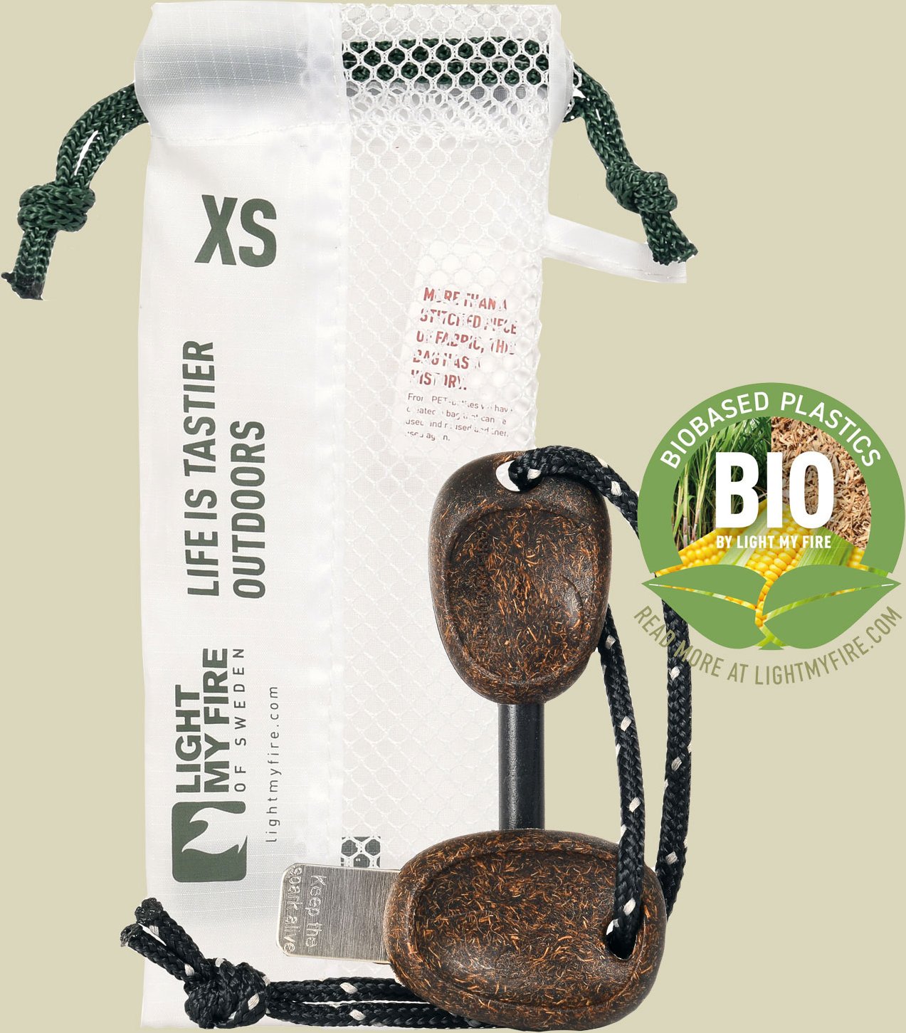 Swedish FireSteel Bio scout one size Farbe cocoshell