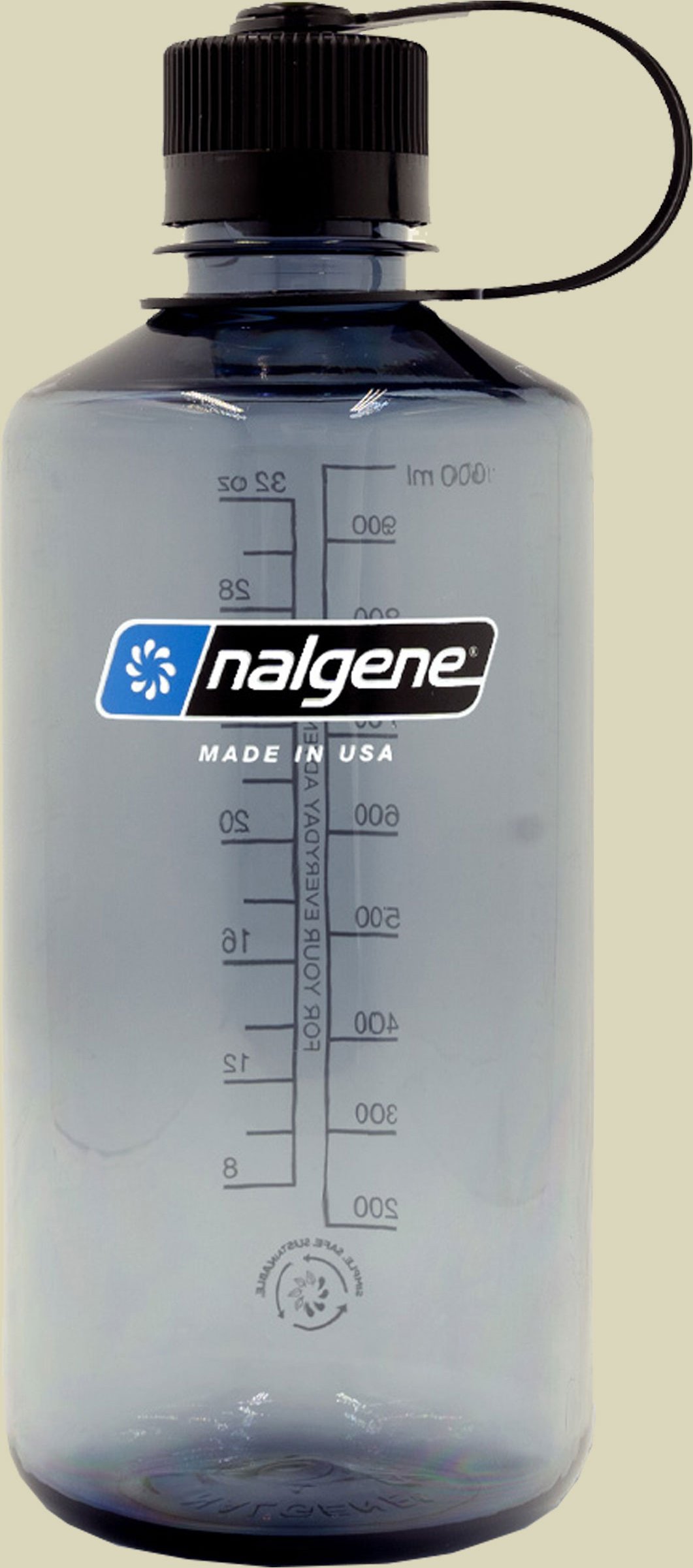 Nalgene Sustain-Enghalsflasche Größe 1000 Farbe grau
