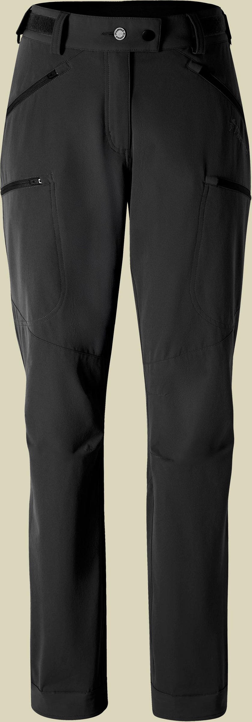Abisko Light Stretch Trousers Women 42 schwarz - black