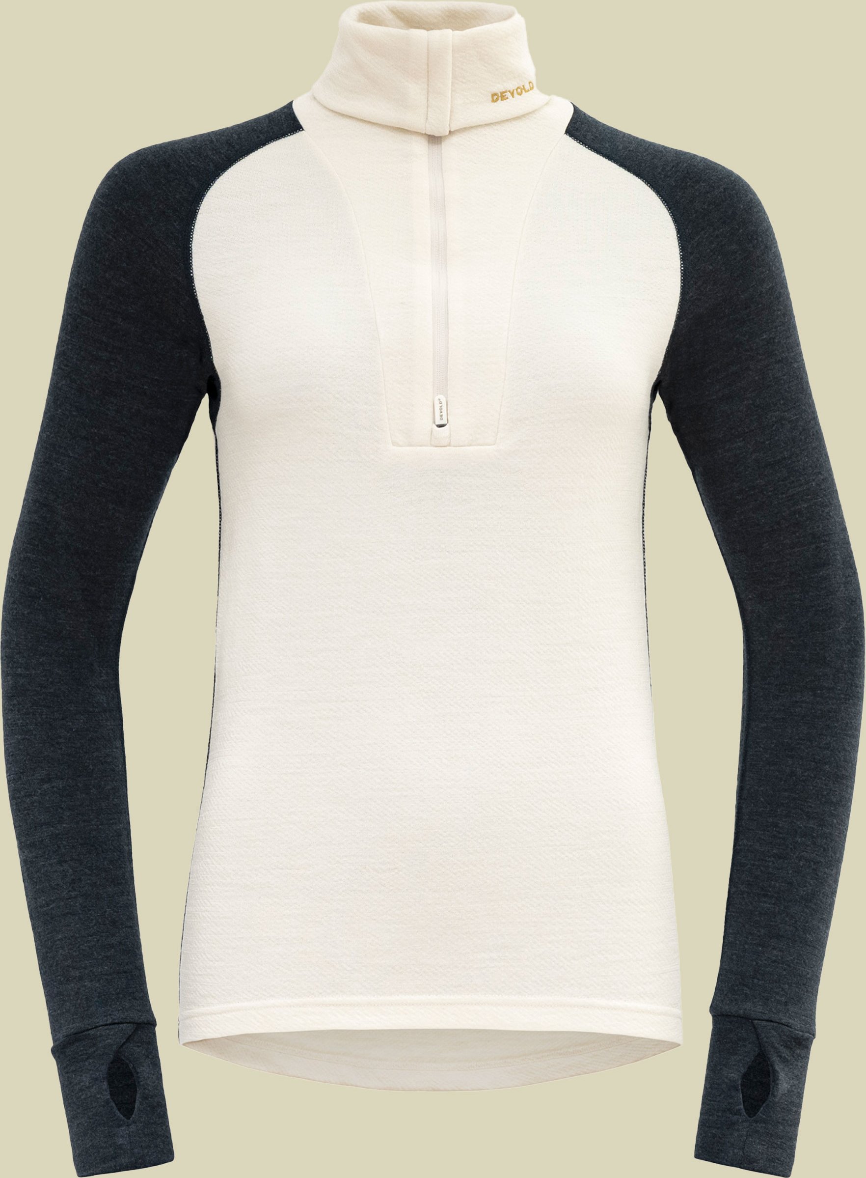 Expedition Merino Silk Zip Woman M blau - ink/offwhite