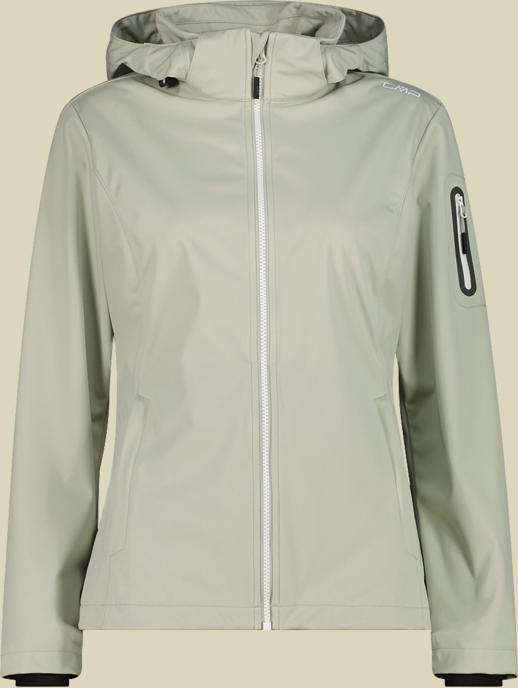 Woman Zip Hood Light Softshelljacke 39A5016 44 grün - Farbe pistacchio