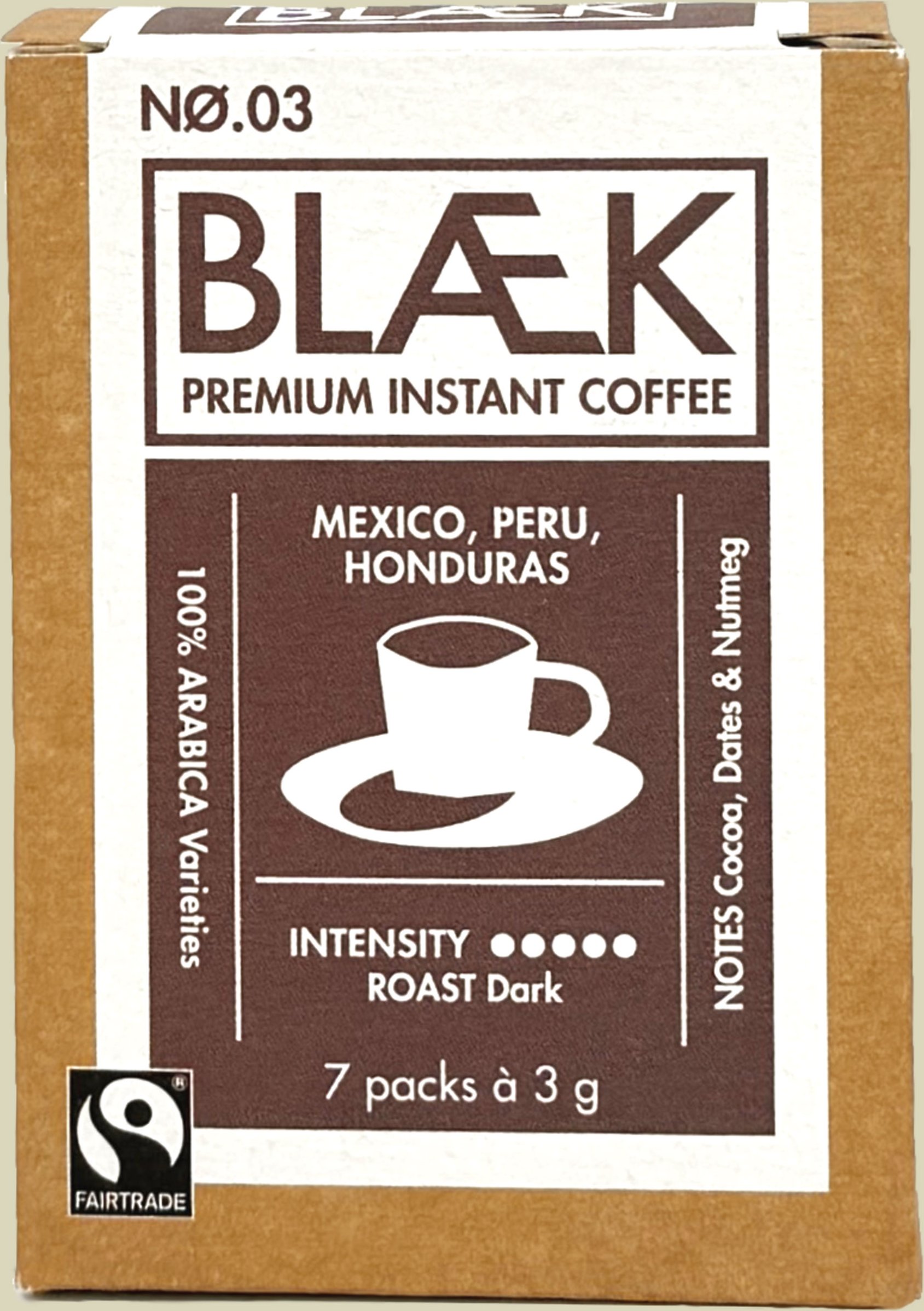 Instant Kaffee No. 3 Dark Roast Box (7packs)