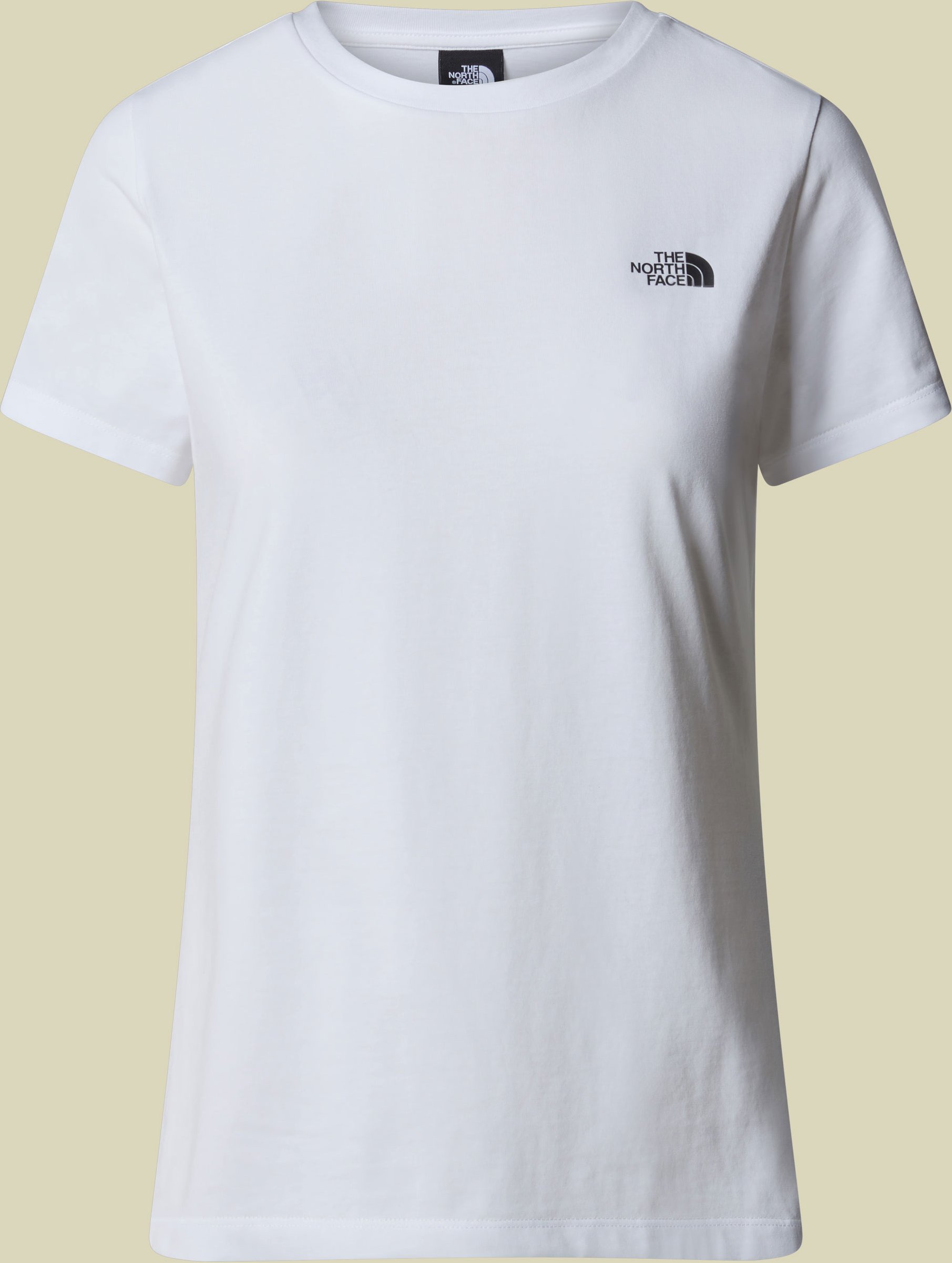 Women S/S Simple Dome Slim Tee XL weiß - TNF white