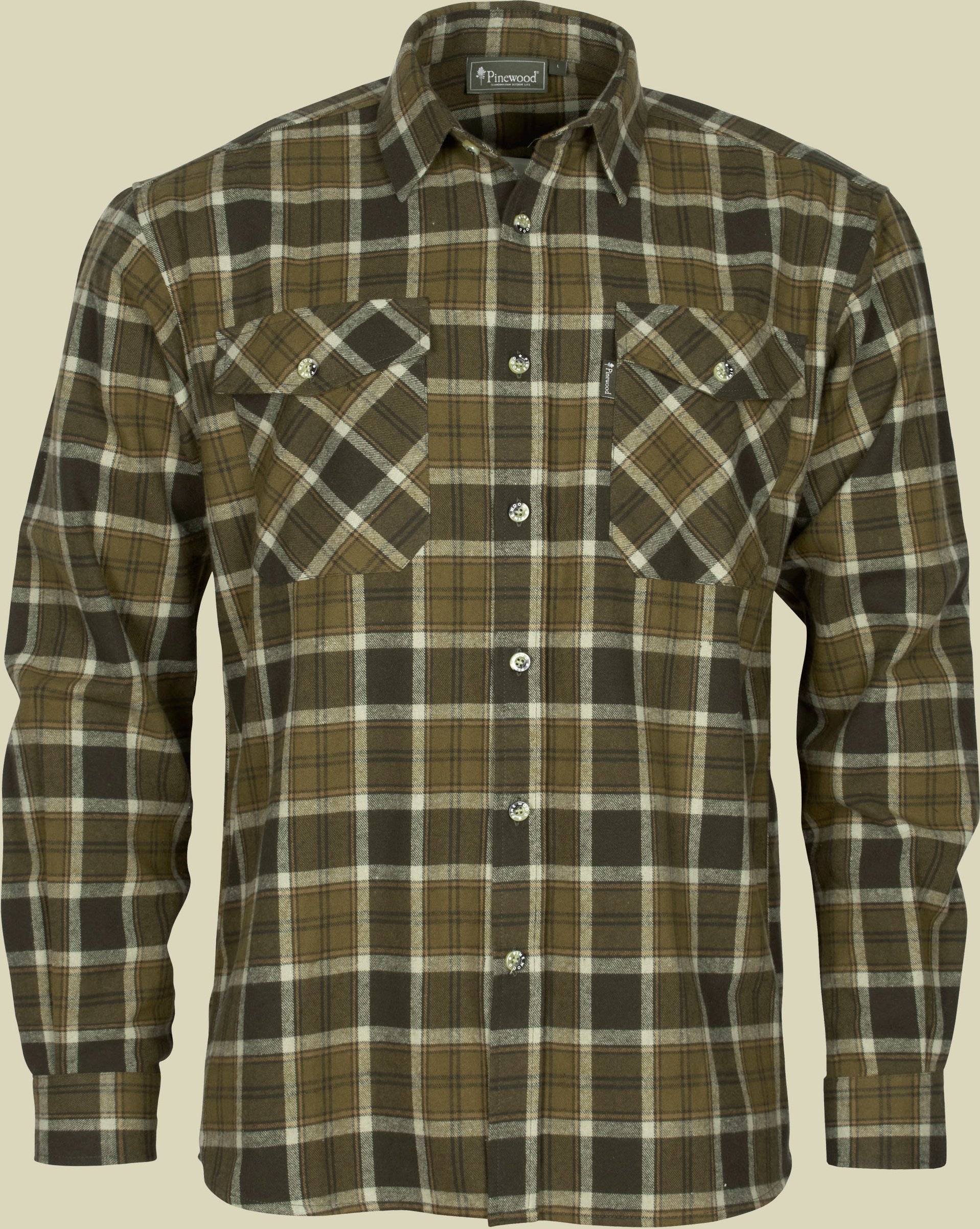 Härjedalen Men L mehrfarbig karo grün - Farbe h.olive/khaki