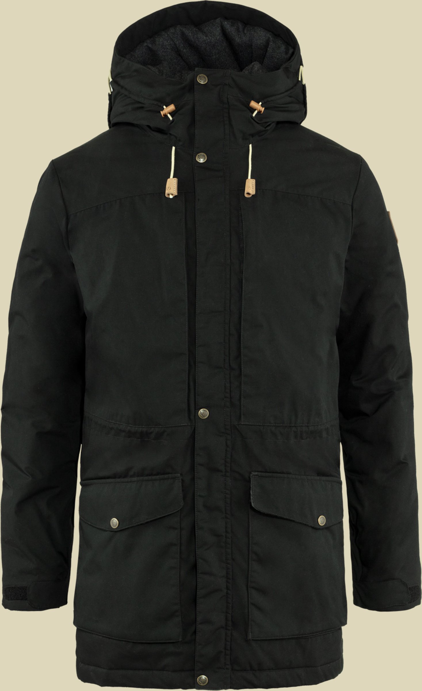Singi Wool Padded Parka Men Größe L  Farbe black
