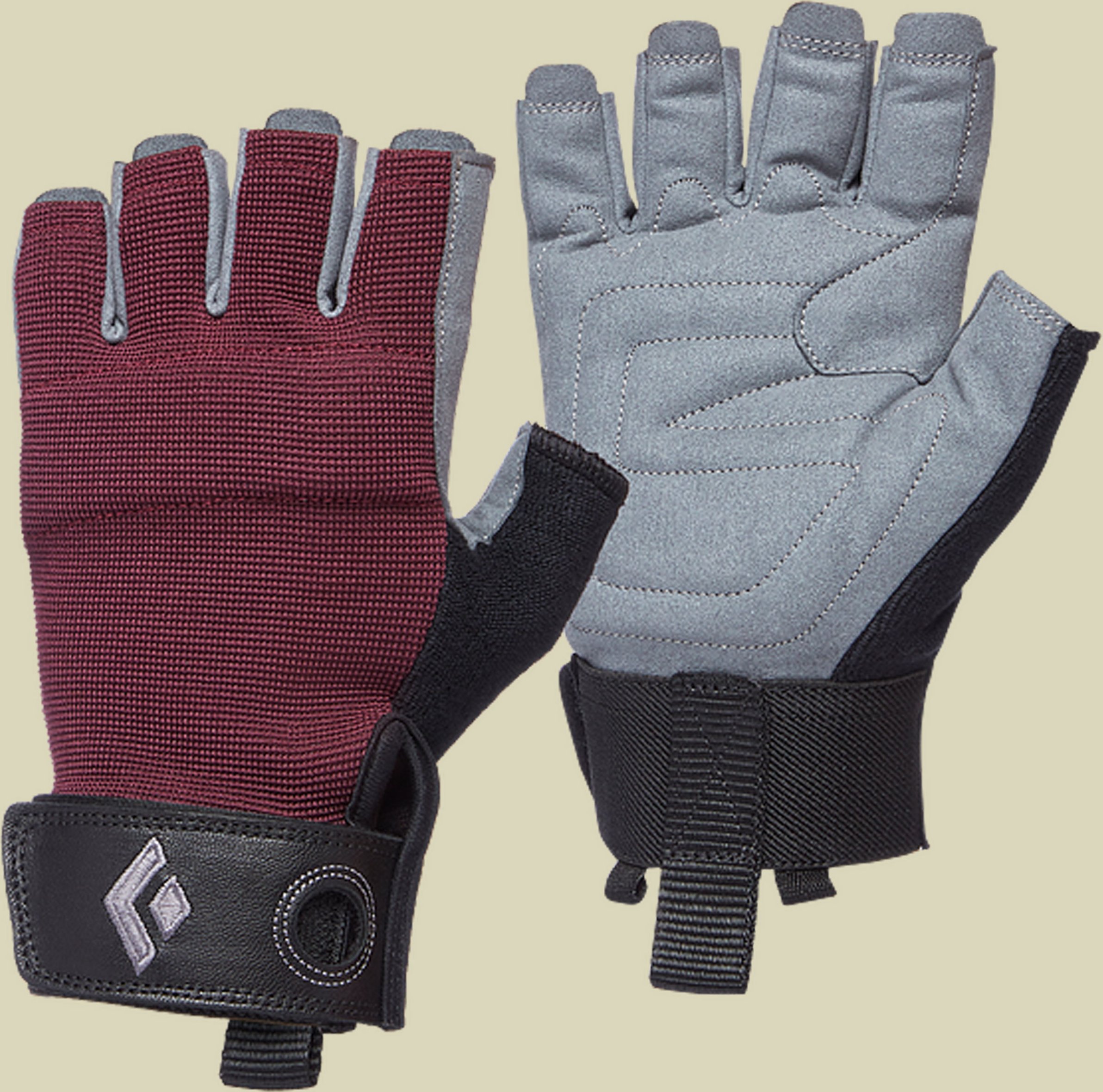Crag Half-Finger Gloves Women rot M