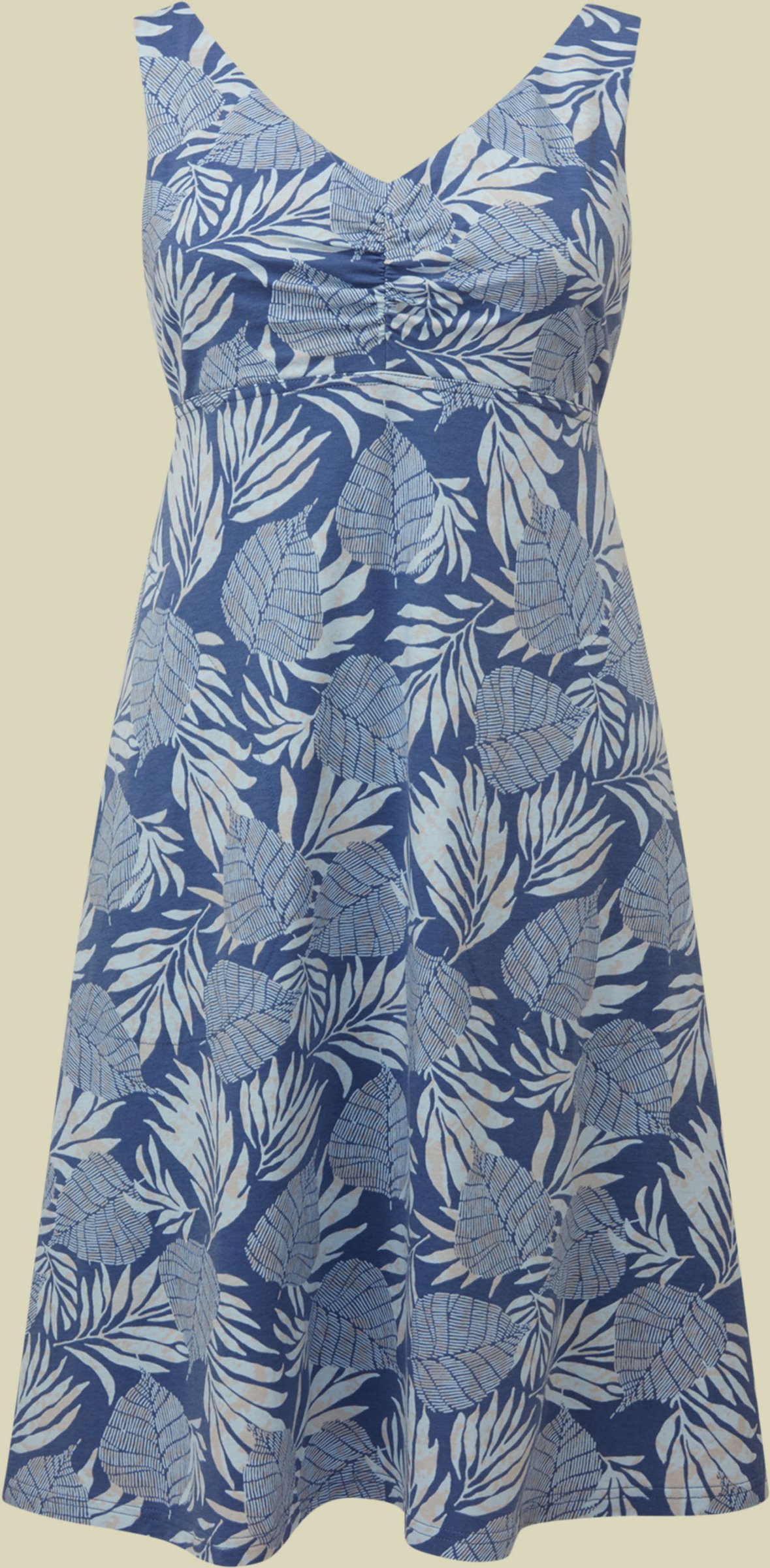 Thumbnail - Neha Empire Dress S blau - Farbe seaport blue bhodi leaf