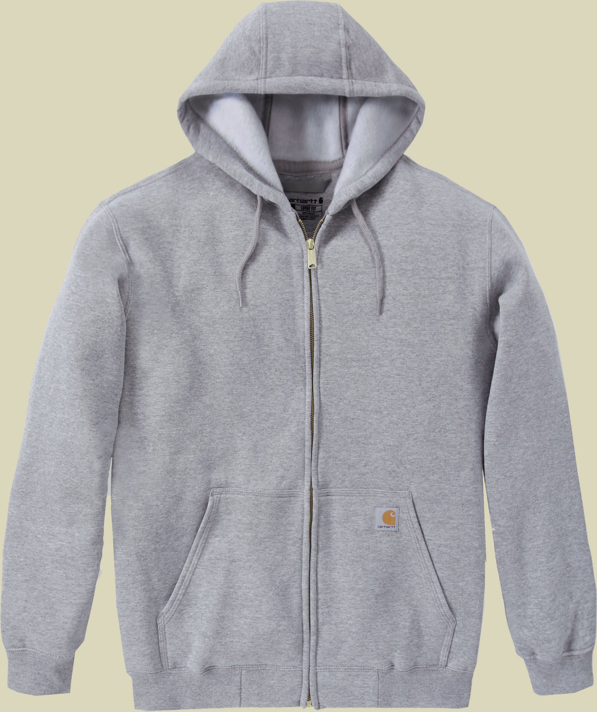 Zip Hooded Sweatshirt Men L grau - heather grey