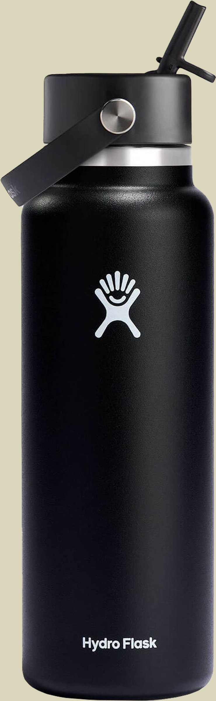 Hydro Flask 32 oz Wide Mouth with Flex Straw Cap Volumen 946 Farbe black