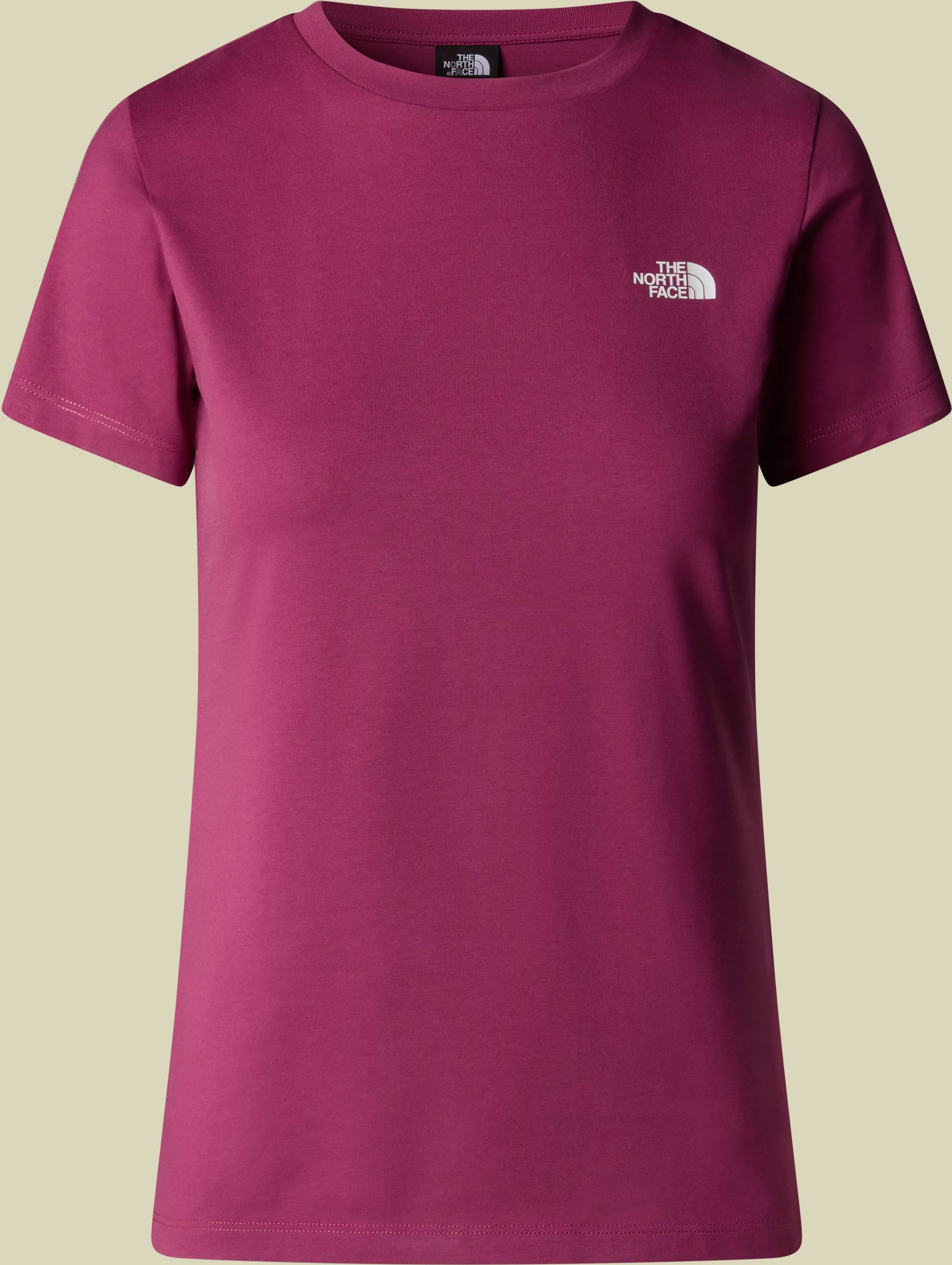 Women S/S Simple Dome Slim Tee L cyber berry